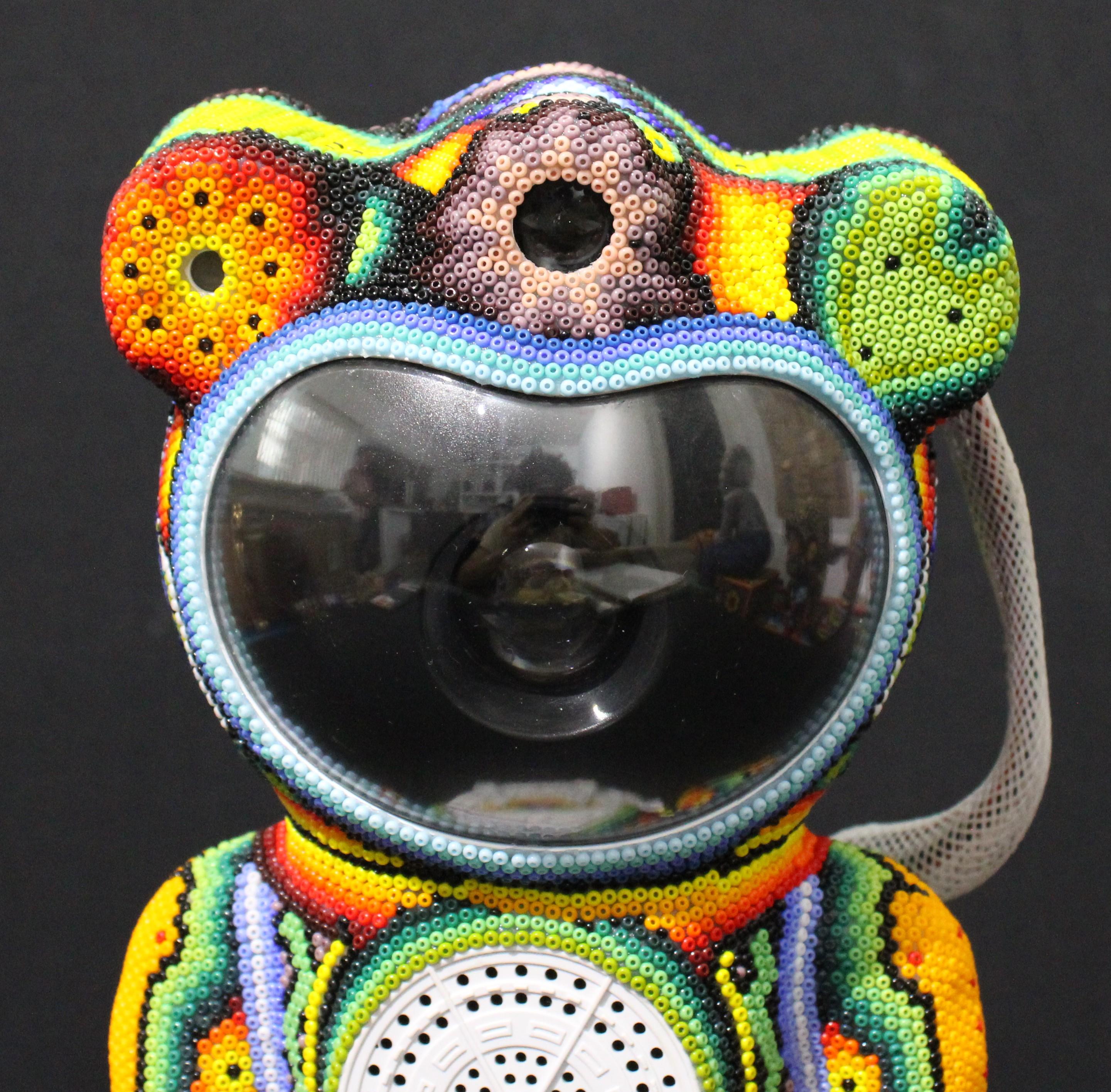 CHROMA-SPACEMAN CAN II - Pop Art Sculpture by CHROMA aka Rick Wolfryd 