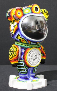 Chroma Spaceman Can III Kinetic Light Sculpture, Pop Art, 2010+, Glass