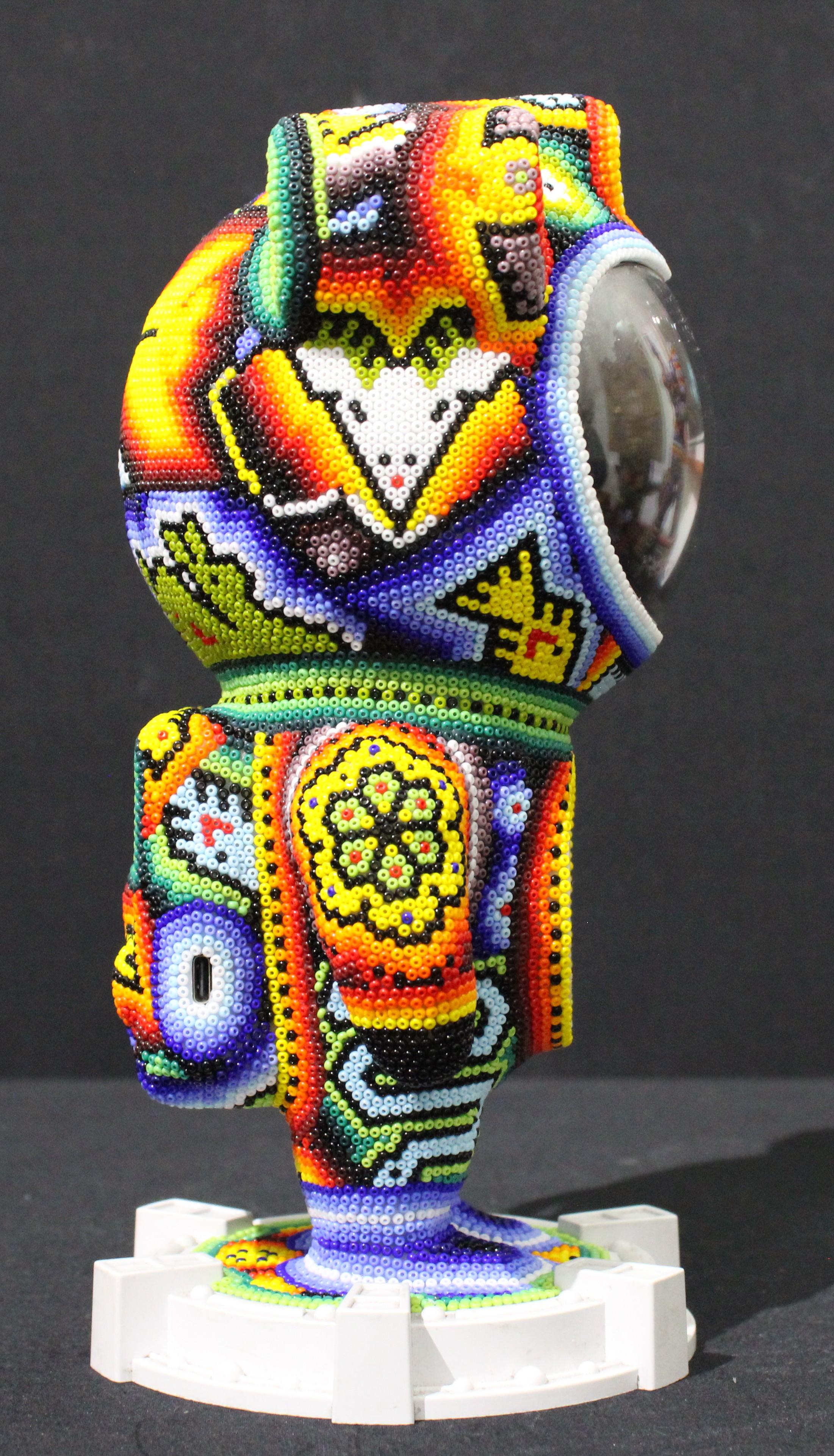 CHROMA-SPACEMAN CAN III - Pop Art Sculpture by CHROMA aka Rick Wolfryd 