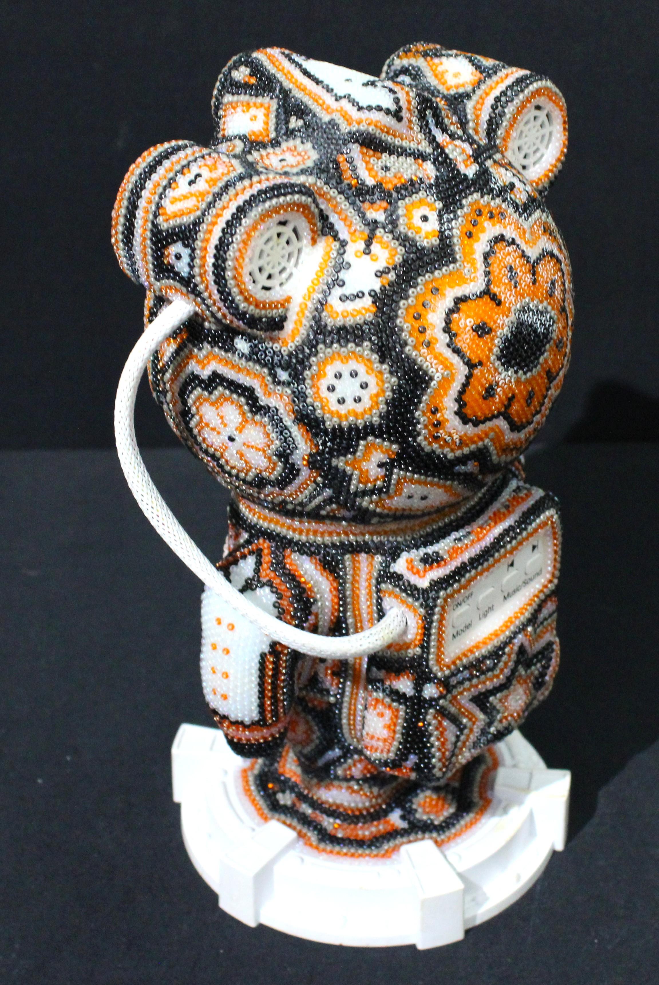 CHROMA-SPACEMAN CAN V - Pop Art Sculpture by CHROMA aka Rick Wolfryd 