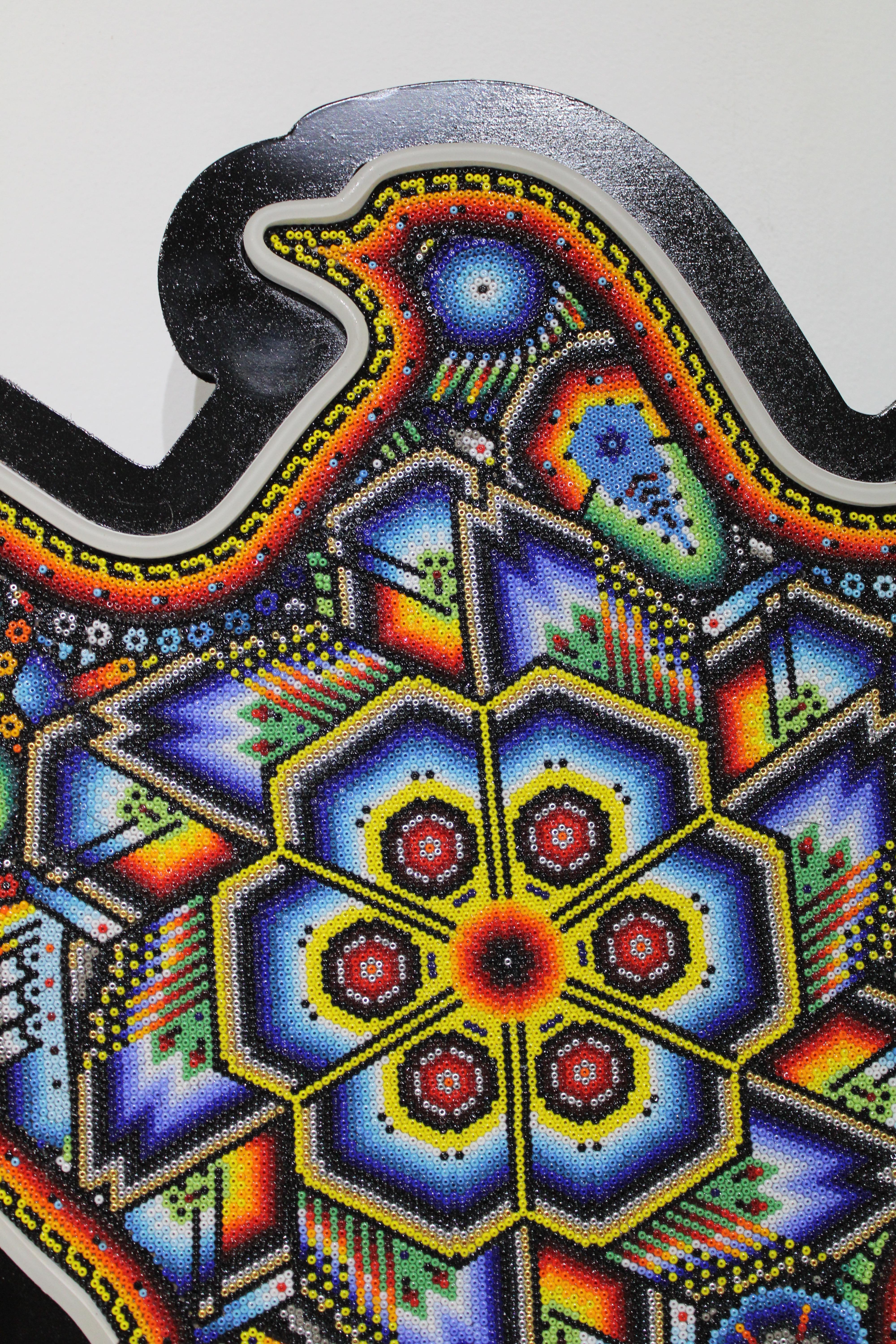 Signed and dated 2023.

OPEN FOR COMMISSIONS!!!

ALTERTATION ART . . . is a collaboration process between Rick Wolfryd, fine artist and art dealer with over 40 years experience, and various Mexican Huichol artists and Mexican Huichol art studios