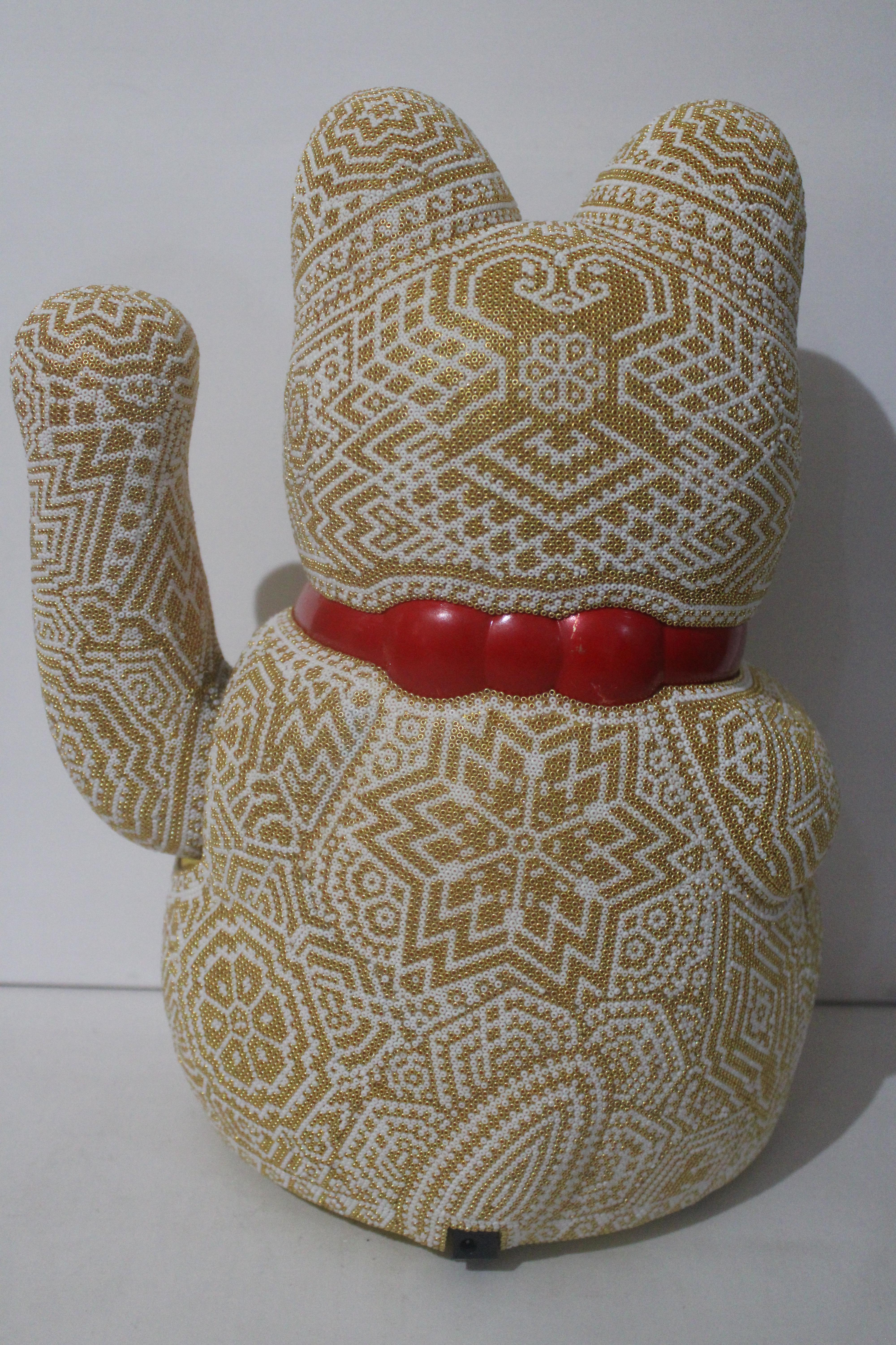 Large Money Cat from Huichol ALTERATIONS Series 1