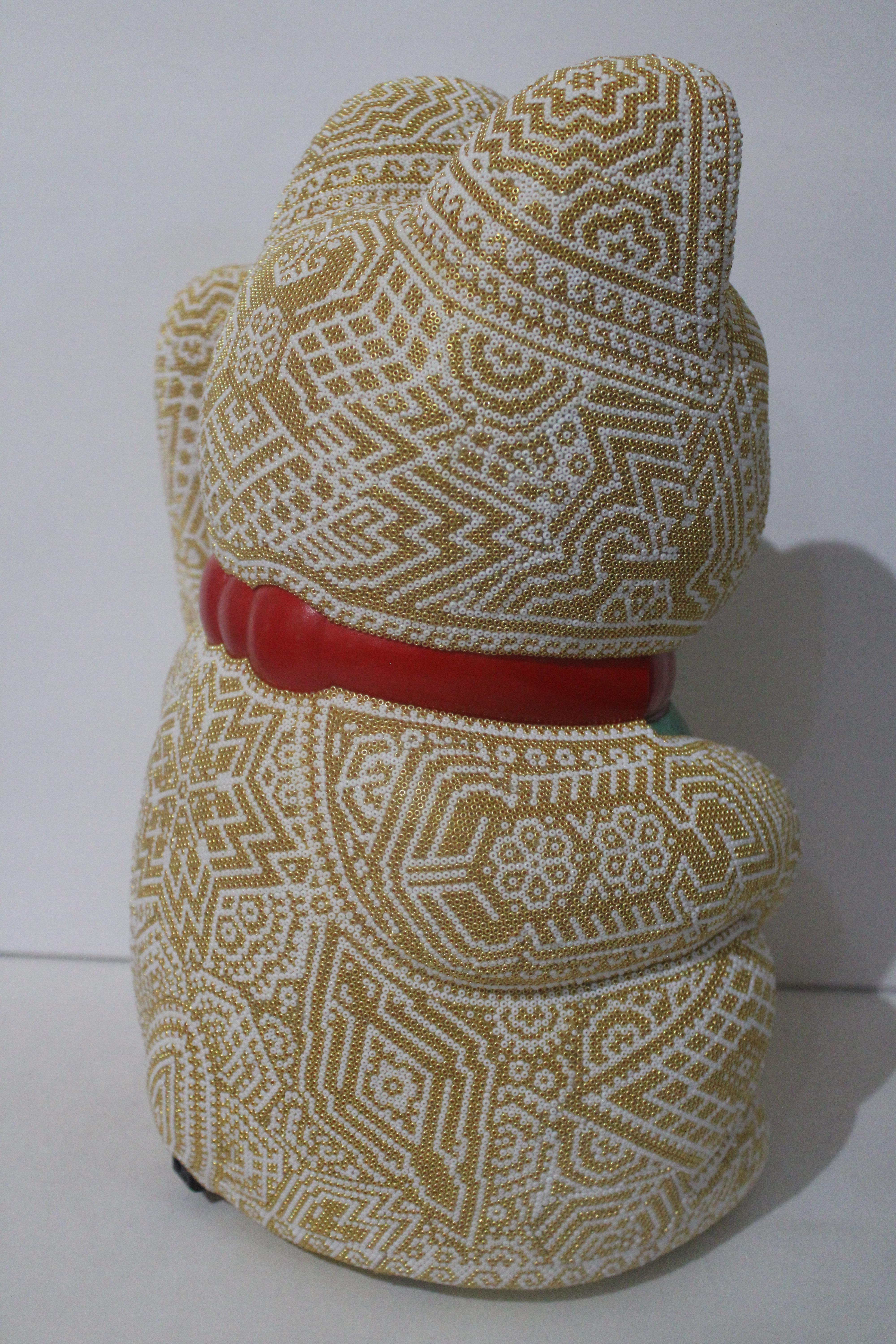 Large Money Cat from Huichol ALTERATIONS Series 1