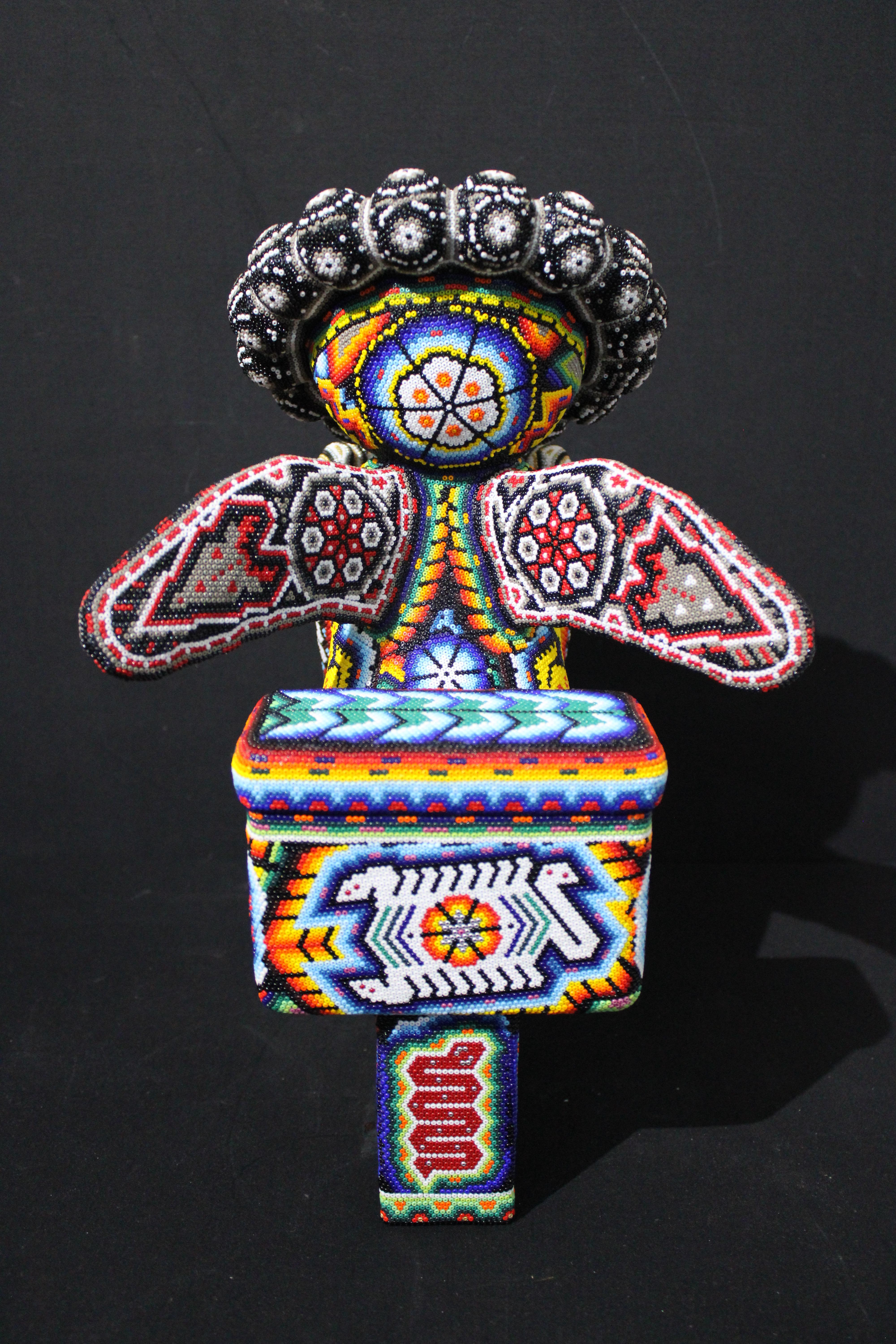 Last Word  Original Mexican Beaded Sculpture For Sale 1