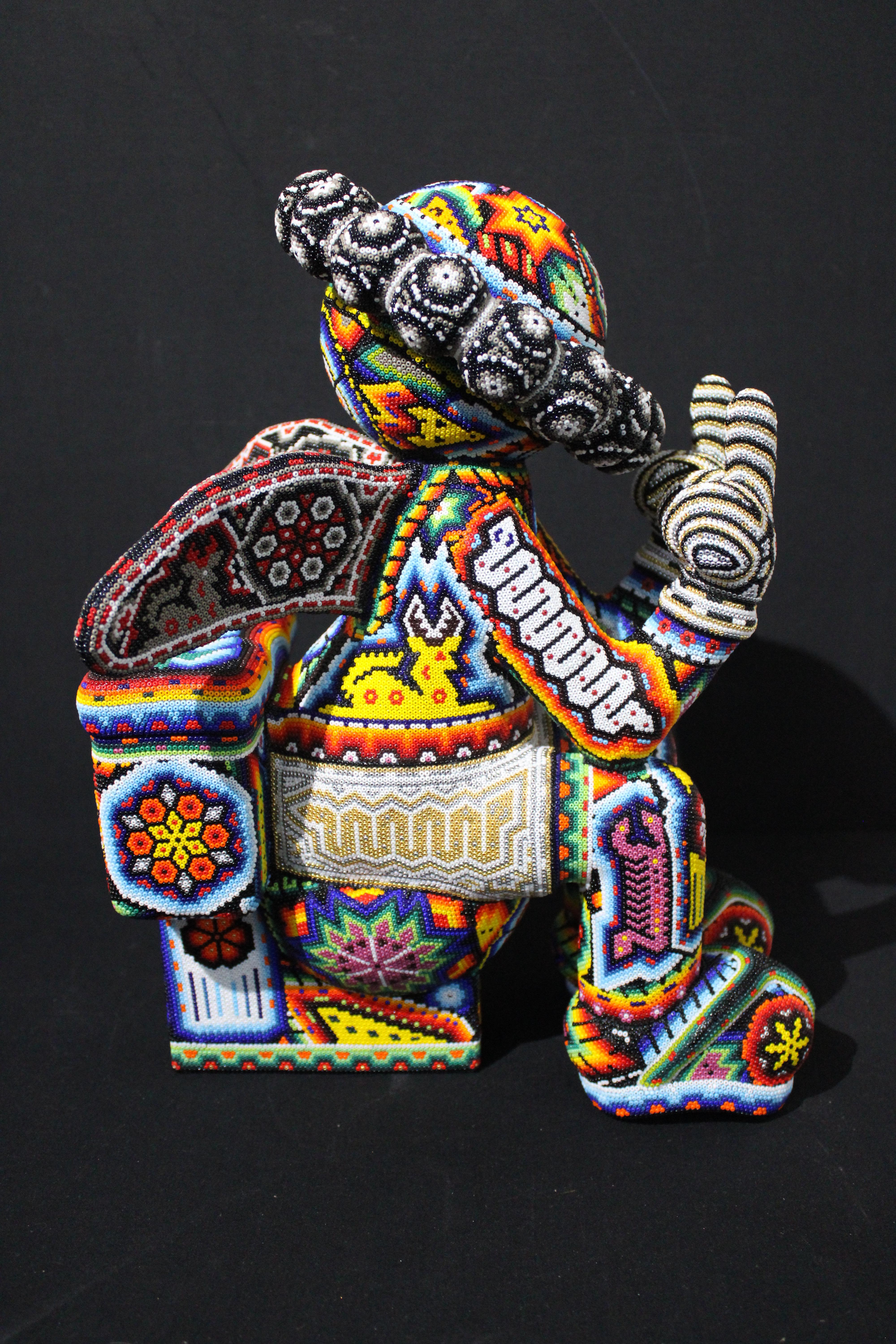 Last Word  Original Mexican Beaded Sculpture For Sale 2