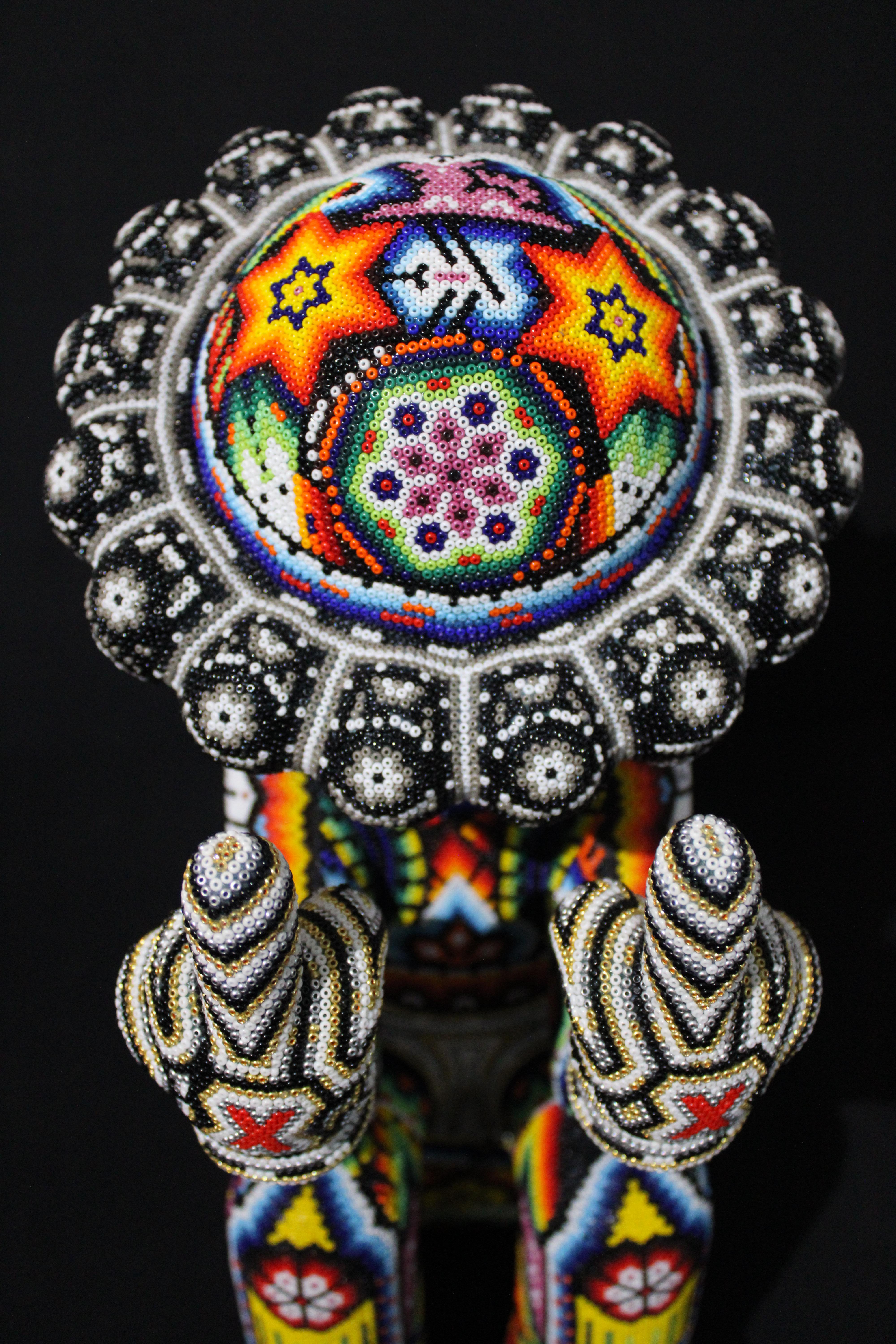 Last Word  Original Mexican Beaded Sculpture For Sale 4