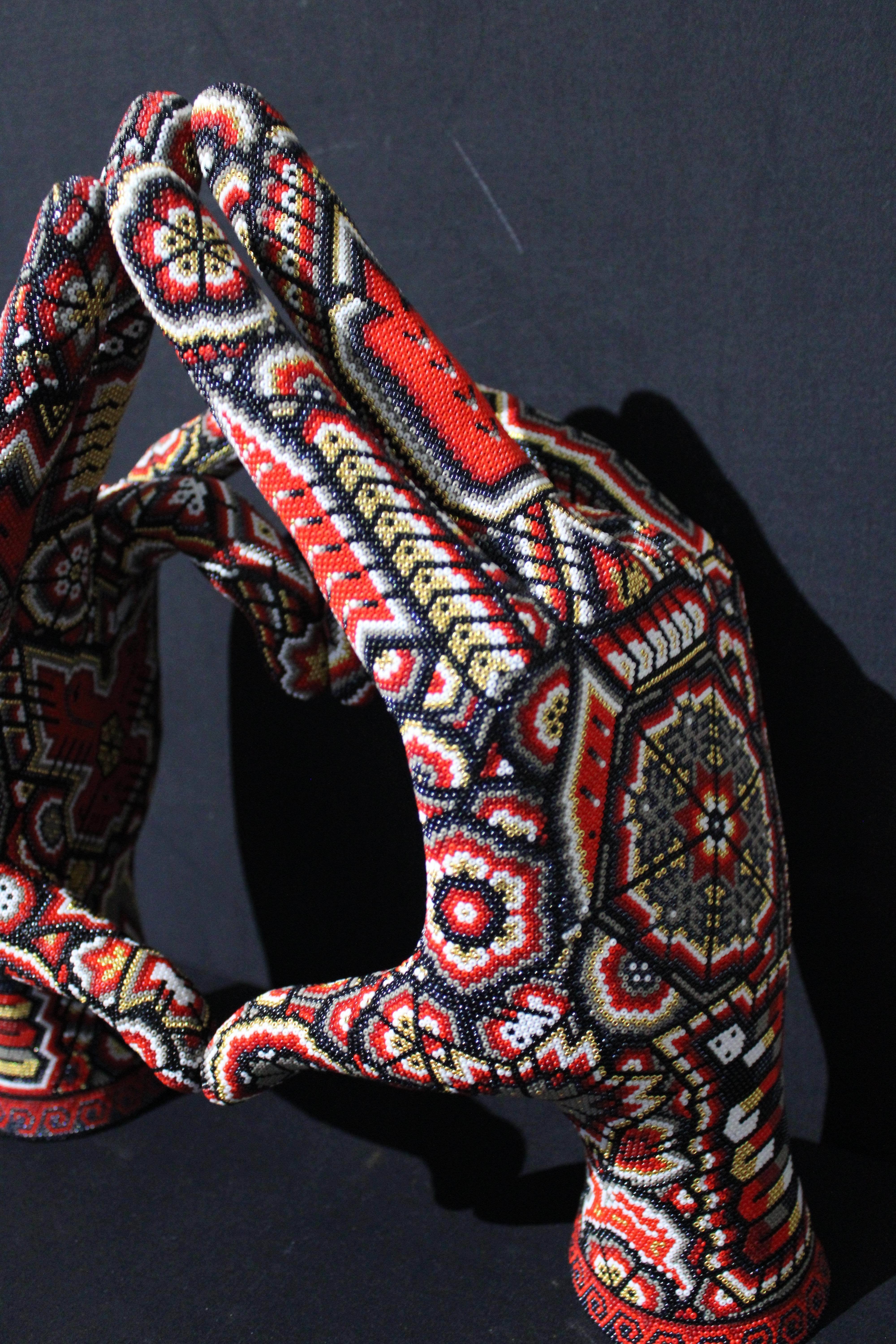 ALTERATION ART is a vibrant fusion of contemporary pop art and traditional Huichol beadwork, born from the collaboration between fine artist Rick Wolfryd and skilled Mexican Huichol artisans. 

Rick’s main focus currently involves engaging and
