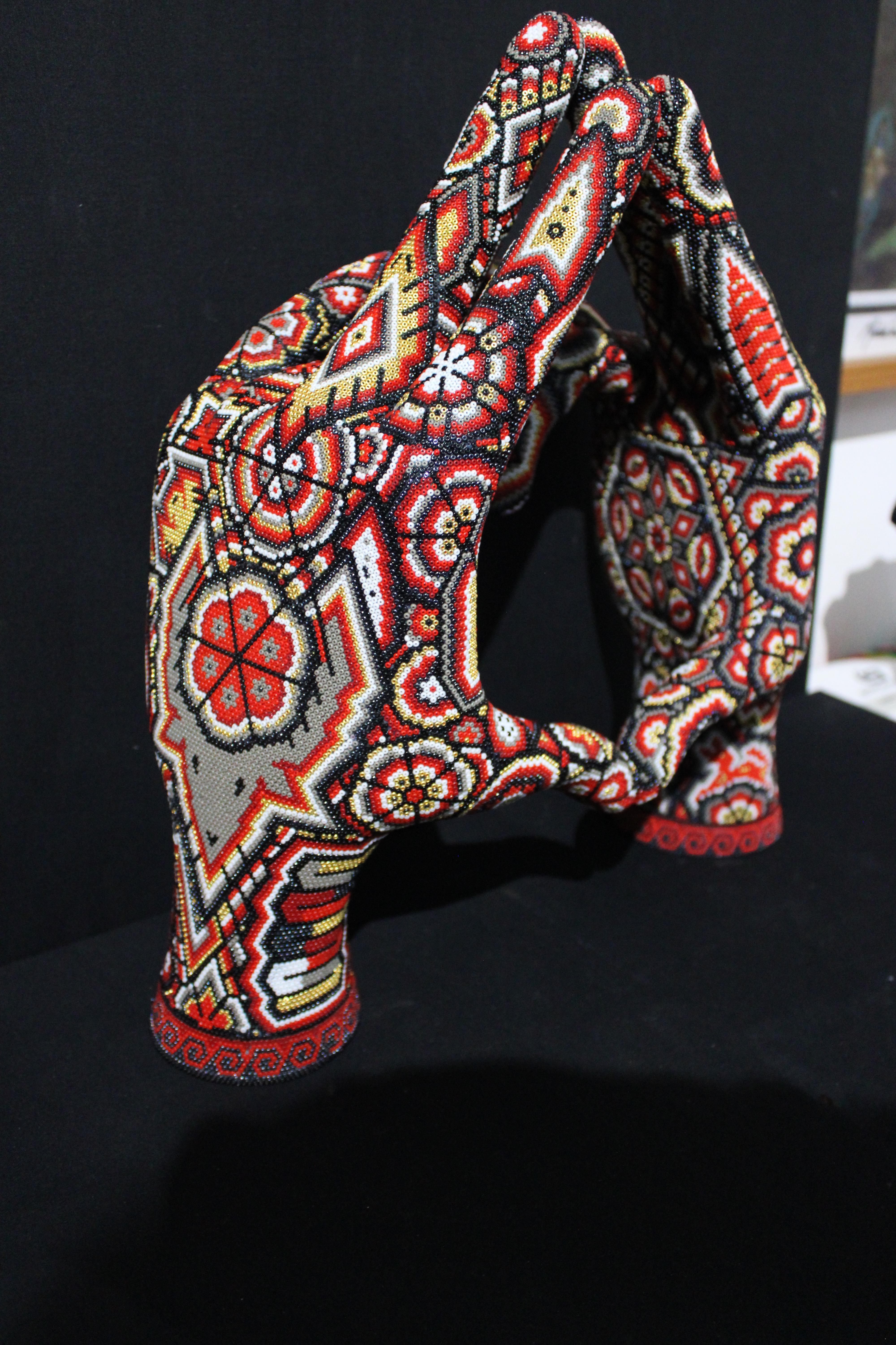 Love Tempo Series  Original Mexican Beaded Sculpture 2025 For Sale 1
