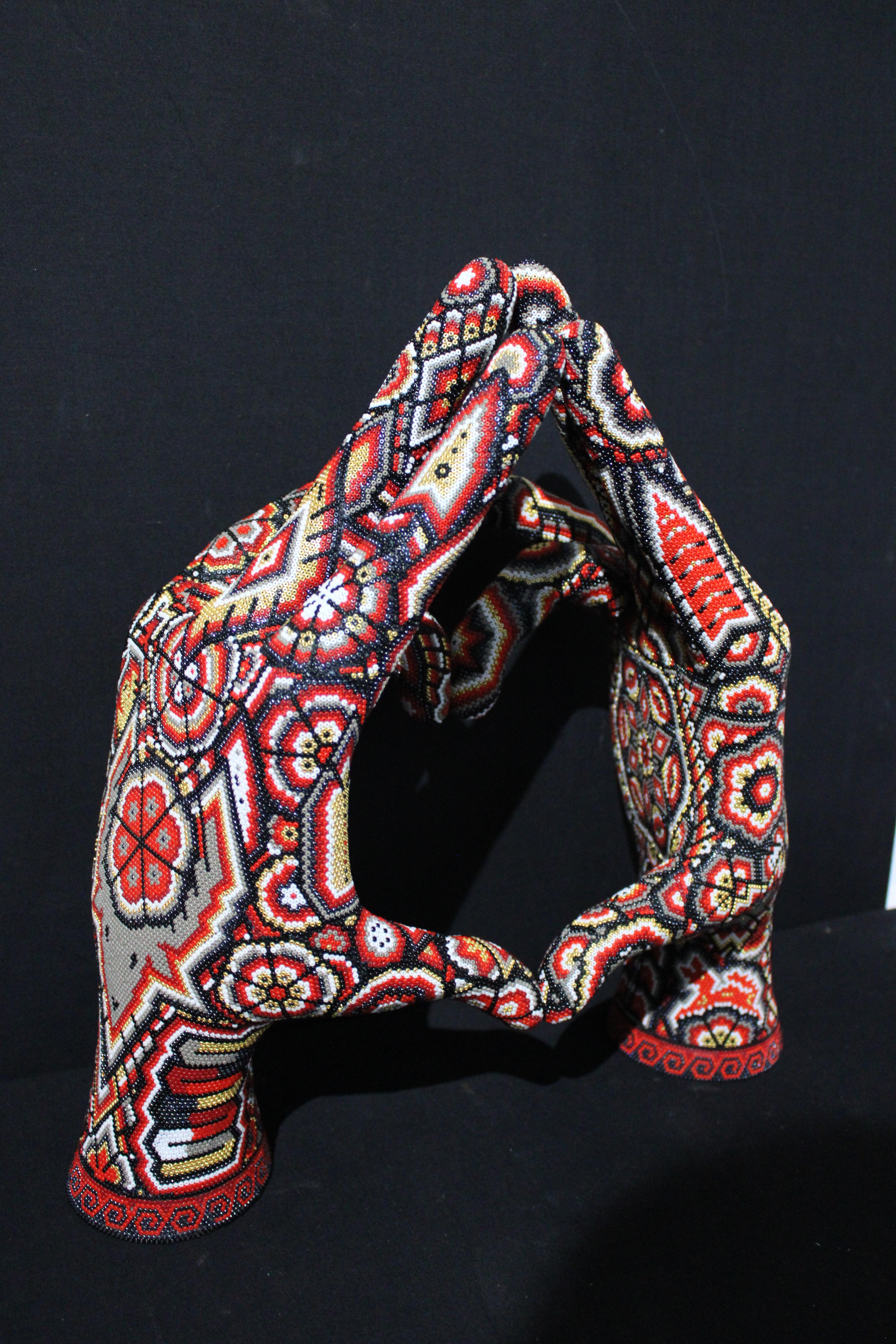 Love Tempo Series  Original Mexican Beaded Sculpture 2025 For Sale 5