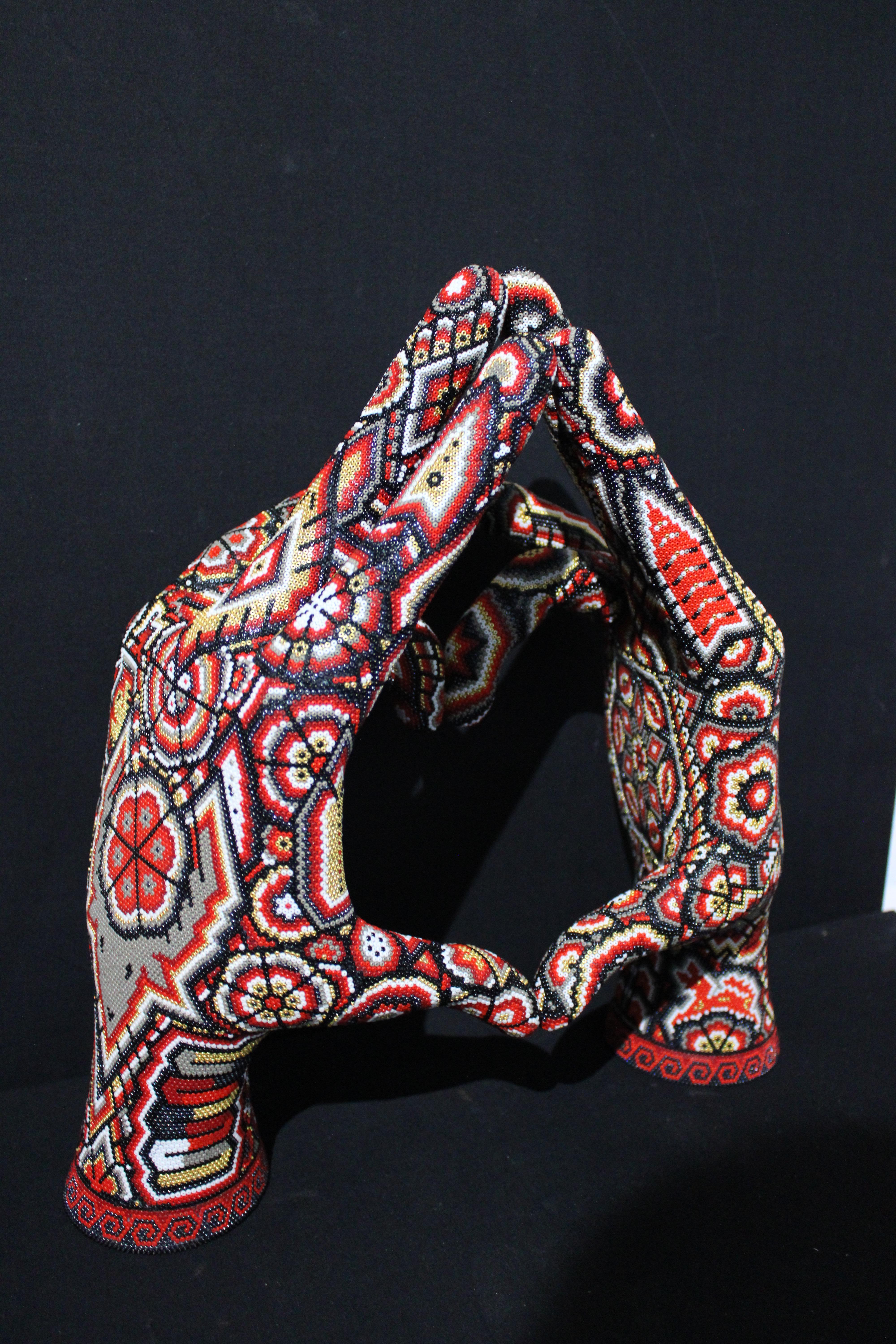 Love Tempo Series  Original Mexican Beaded Sculpture 2025 For Sale 6