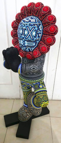 « Meditation » de la série Flower Child Huichol