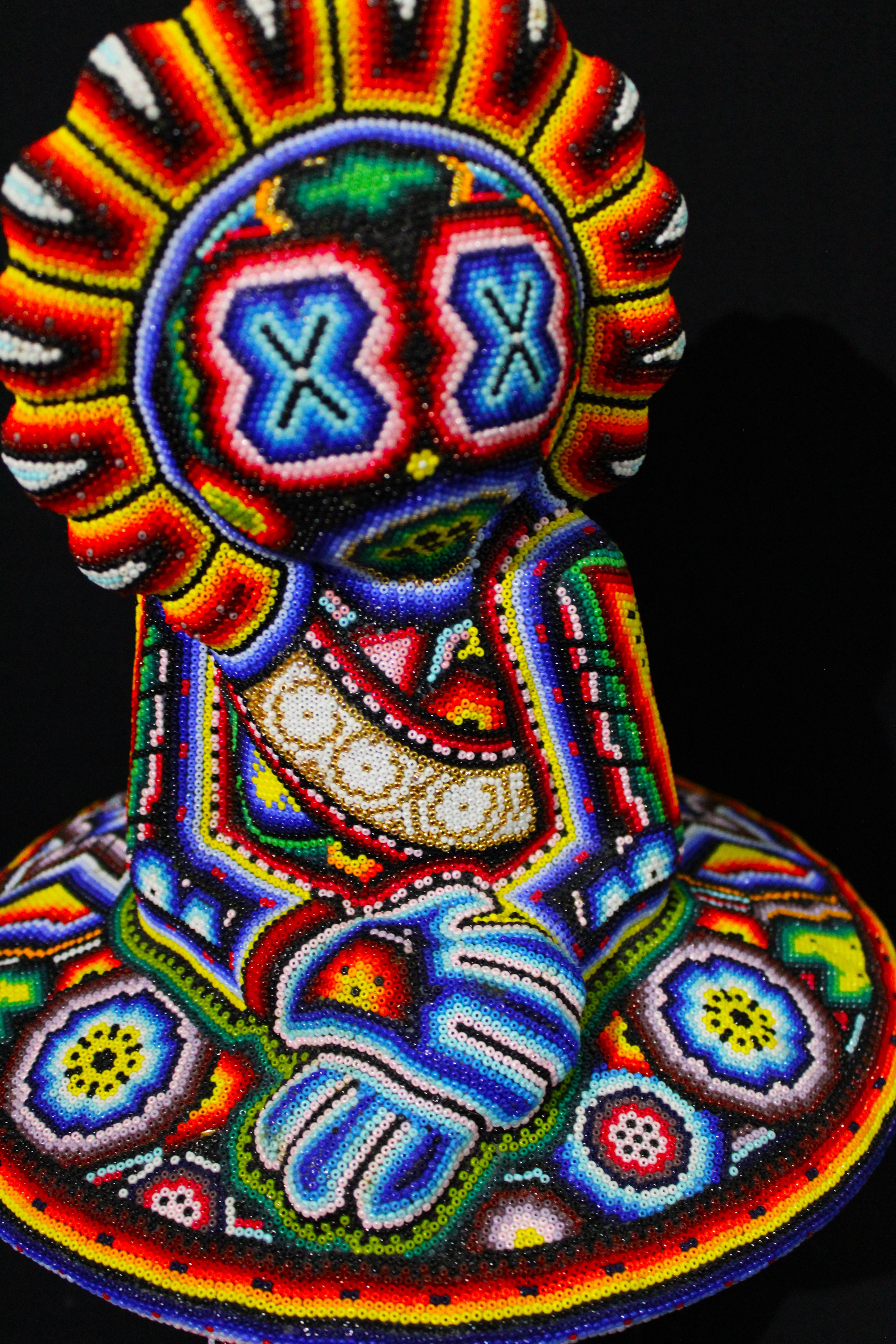 Arte Huichol Mexicano con Cuentas 