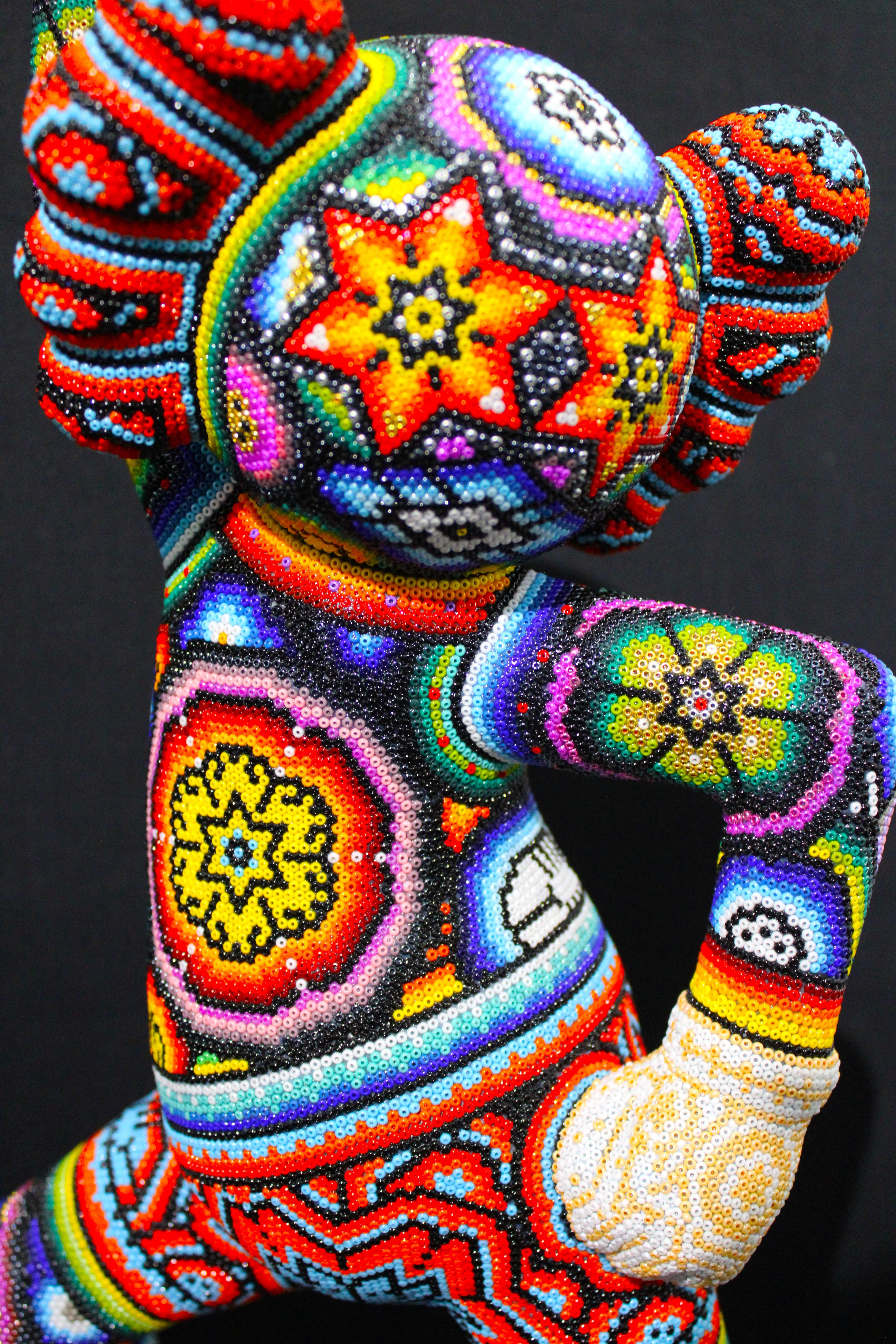 Huichol mexicain Saturday Night Fever de la série Huichol 7