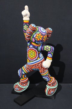 Mexican Huichol " Saturday Night Fever " from Huichol Series