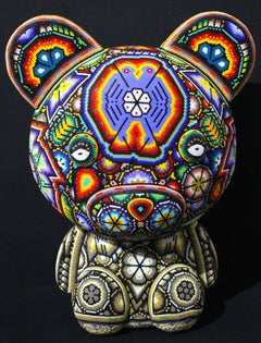 CHROMA aka Rick Wolfryd "Care Bear" Mexican Huichol Sculpture