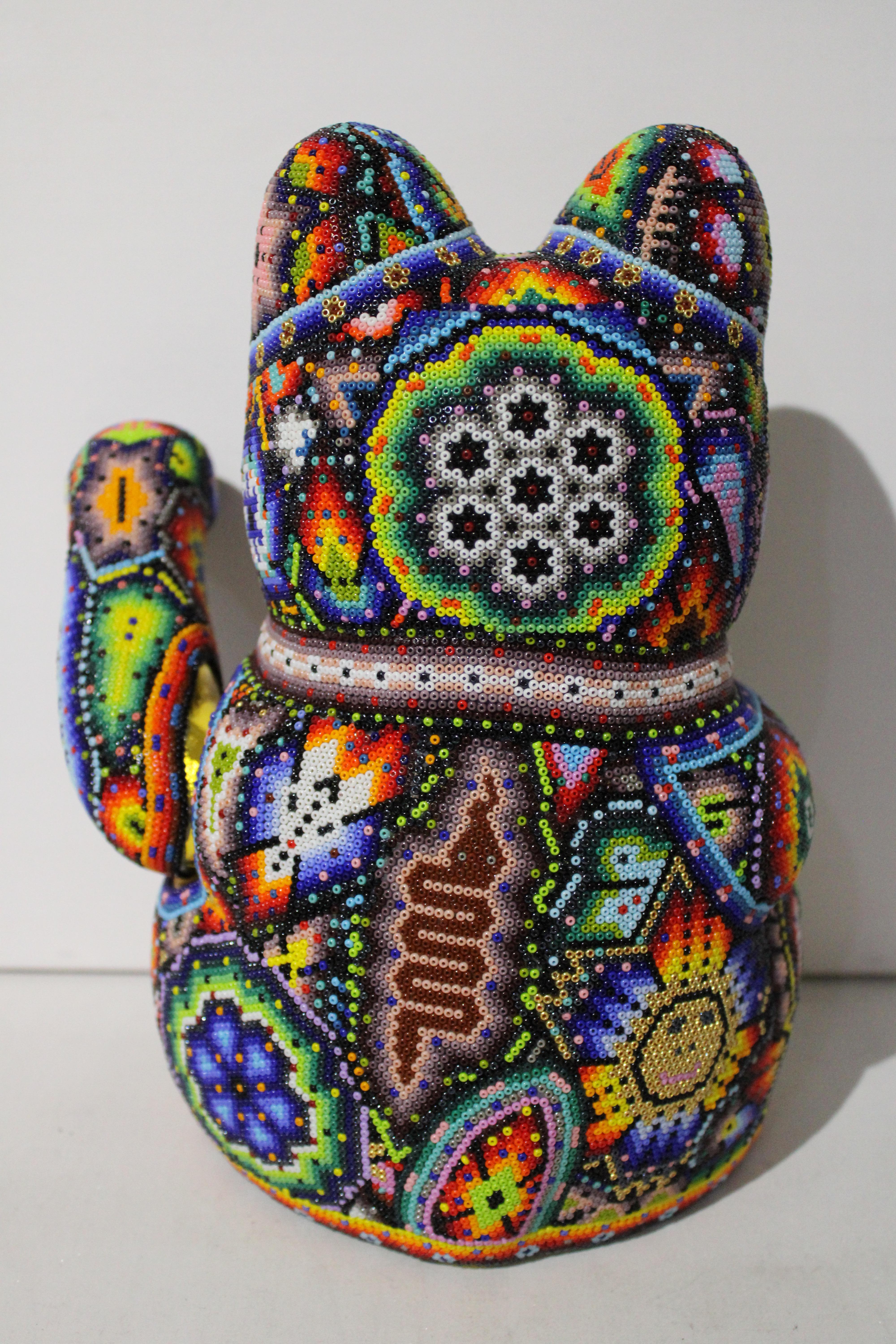 Money Cat from Huichol ALTERATIONS Series For Sale 2