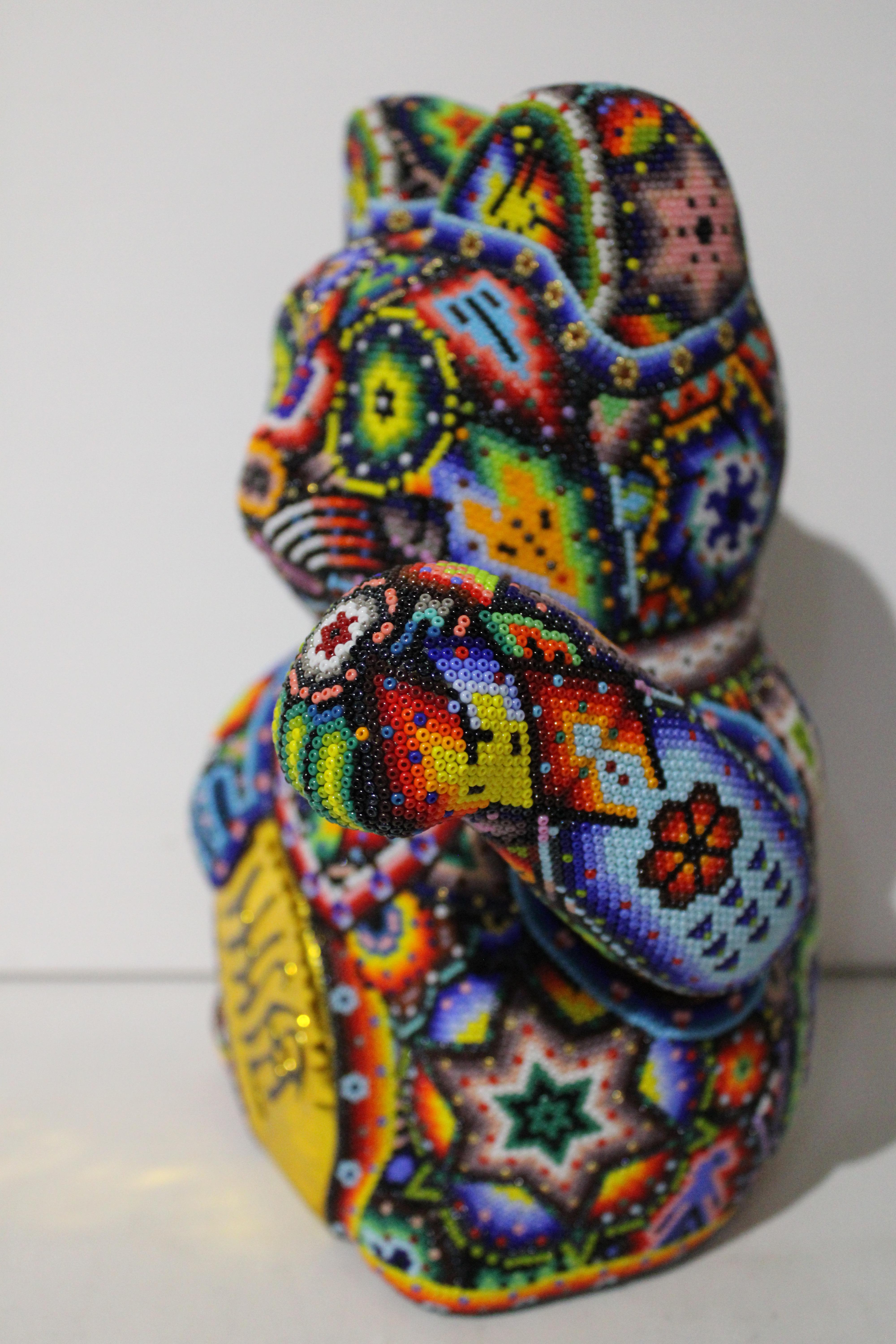 Money Cat from Huichol ALTERATIONS Series For Sale 4