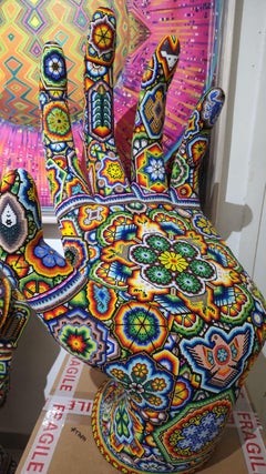 "Reaching Out III"  from Magic Hands Huichol ALTERATIONS Series for KATHY