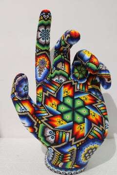 "Reaching Out"  from Magic Hands Huichol ALTERATIONS Series