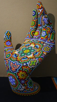 « Reaching Out II »  de la série ALTERATIONS Huichol des Mains Magiques