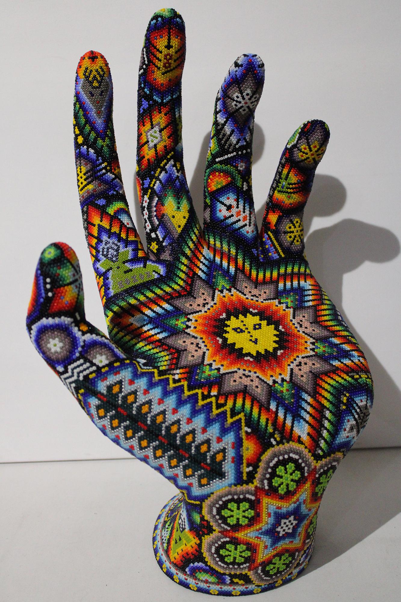 "Reaching Out II"  from Magic Hands Huichol ALTERATIONS Series 