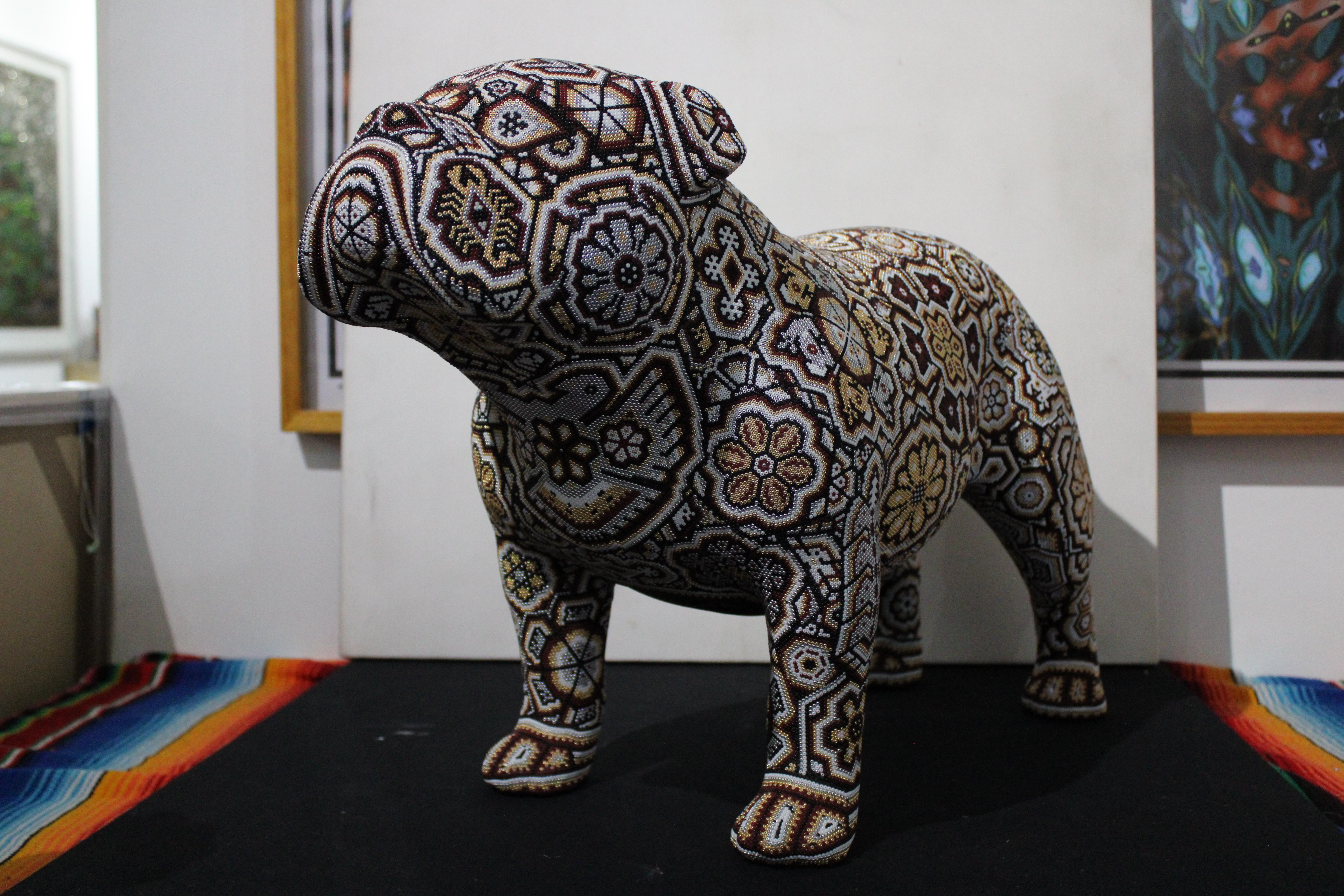 CHROMA aka Rick Wolfryd  Figurative Sculpture - RED ROVER II