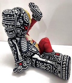 "Resting in Place - Día de Muertos Skeleton" from Huichol ALTERATIONS Series