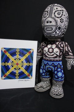 "Santo with Mandala for Paul" from Huichol ALTERATIONS Series