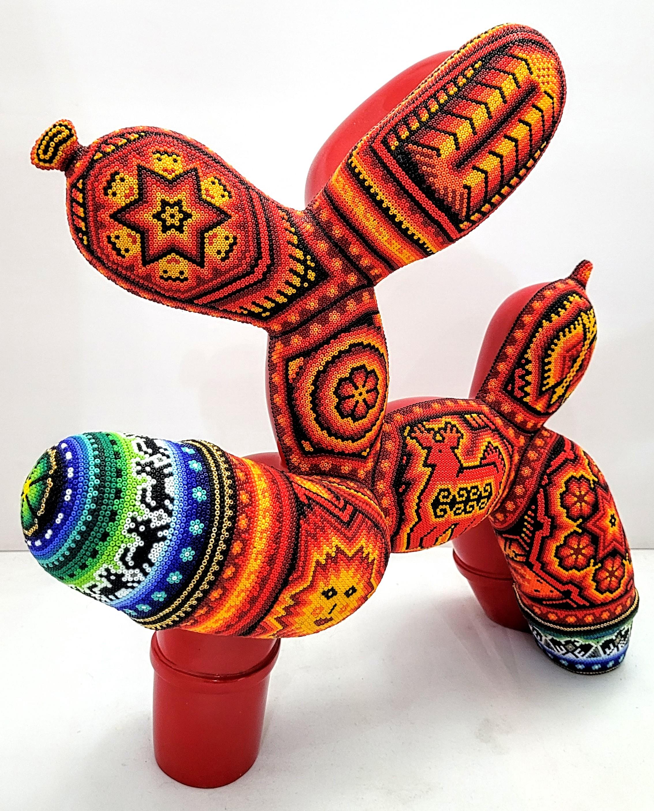 CHROMA aka Rick Wolfryd  Abstract Sculpture - "The Pointer" from Huichol ALTERATIONS Series