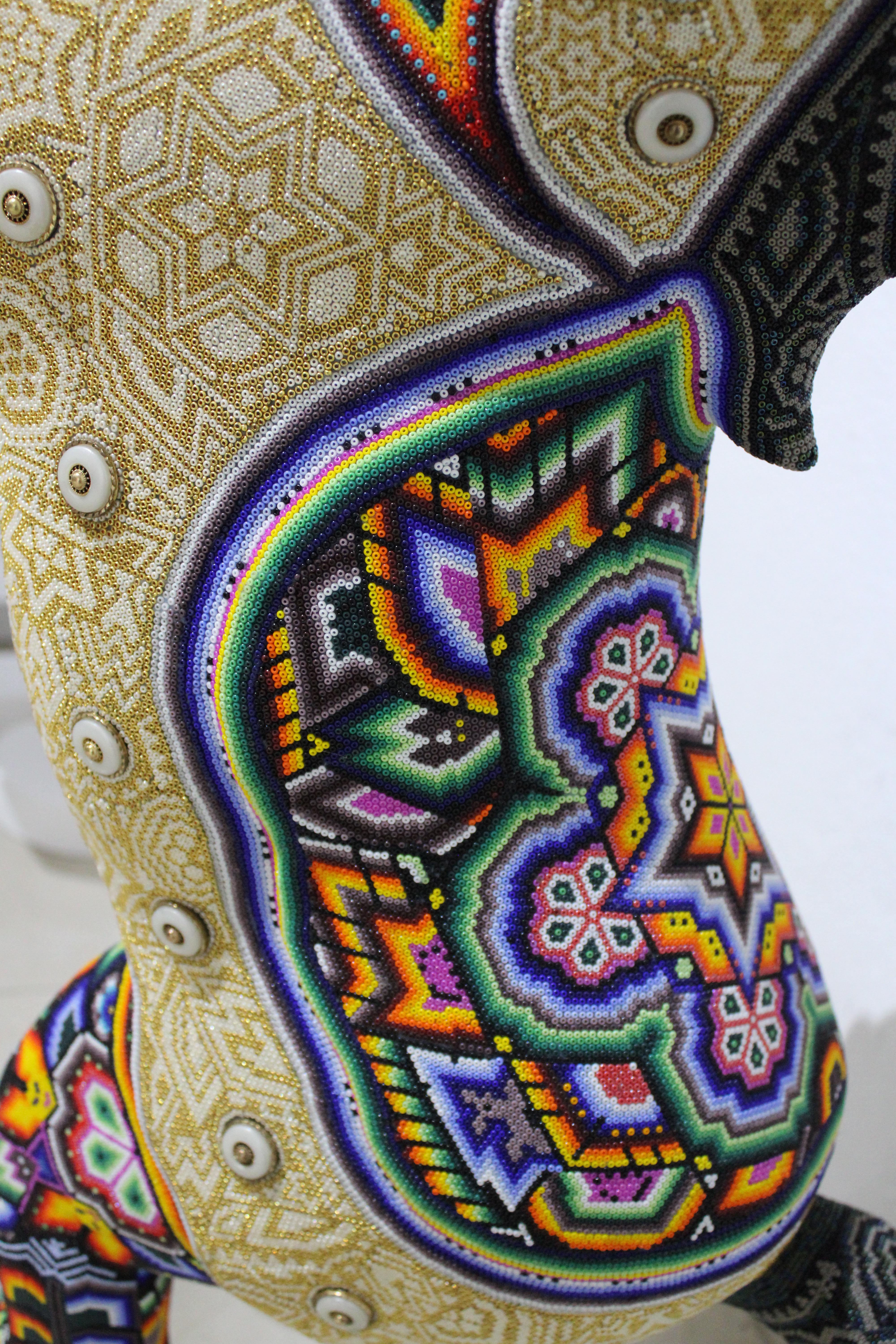 ALTERATION ART . . . is a collaboration process between Rick Wolfryd, fine artist and art dealer with over 40 years experience, and various Mexican Huichol artists and Mexican Huichol art studios that Rick has been drawn to, after 10 plus years of