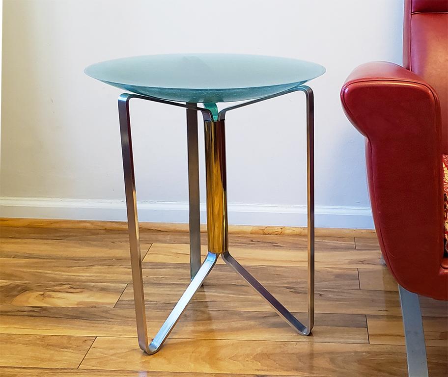 Chroma (Emerald) a Side Table by Jason Robinson In New Condition For Sale In Brooklyn, NY
