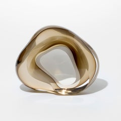 Chroma Vug in Olivin, amorphic geode crystal glass artwork by Samantha Donaldson