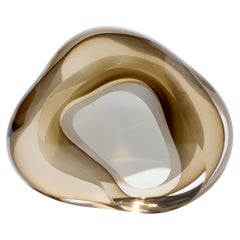 Chroma Vug in Olivin, amorphic geode crystal glass artwork by Samantha Donaldson