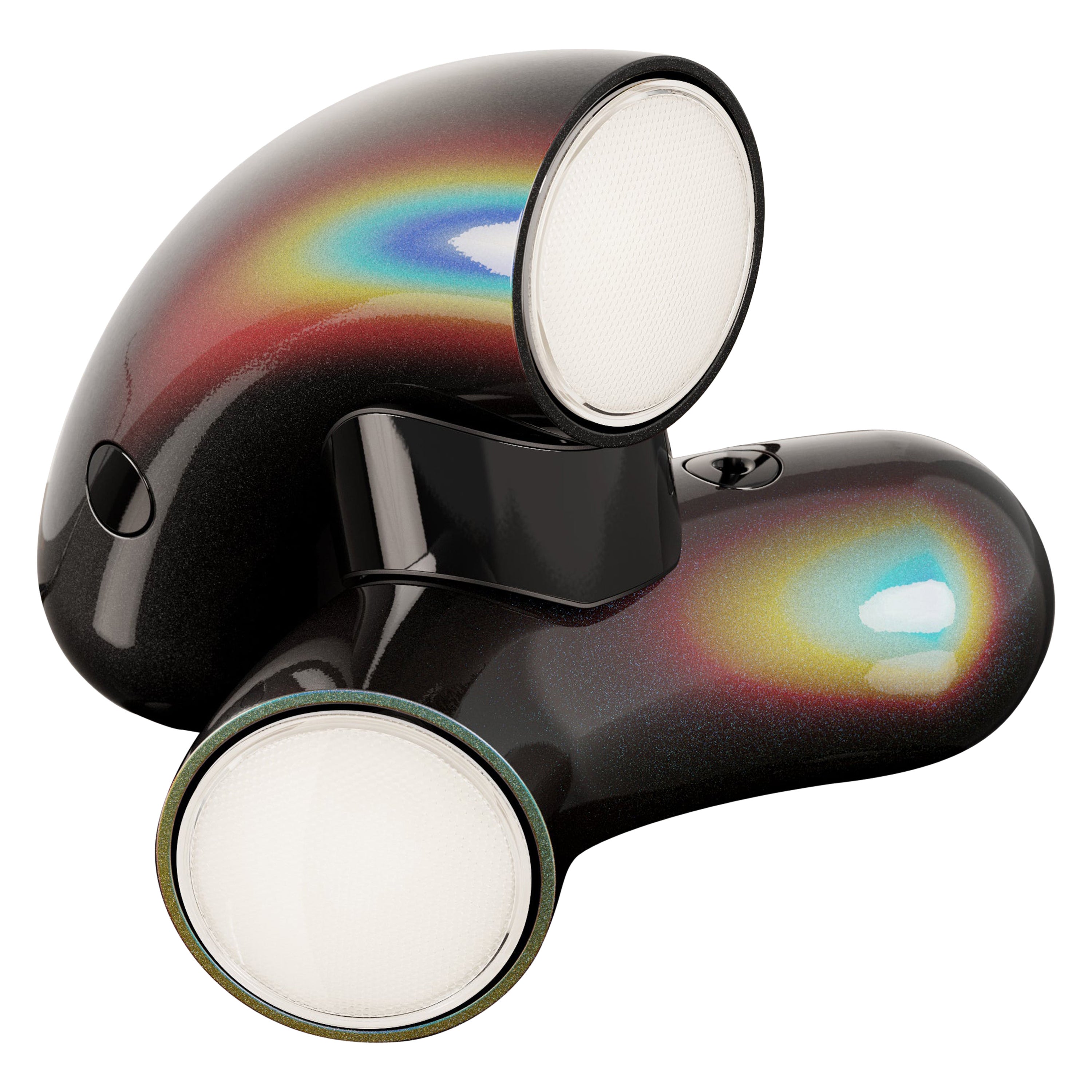 Lampe de table Hyphen noire chromée par Darmes