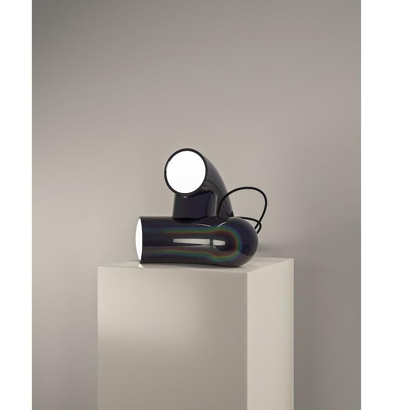 Autre Lampe de table Hyphen noire chromée par Studio d'Armes en vente
