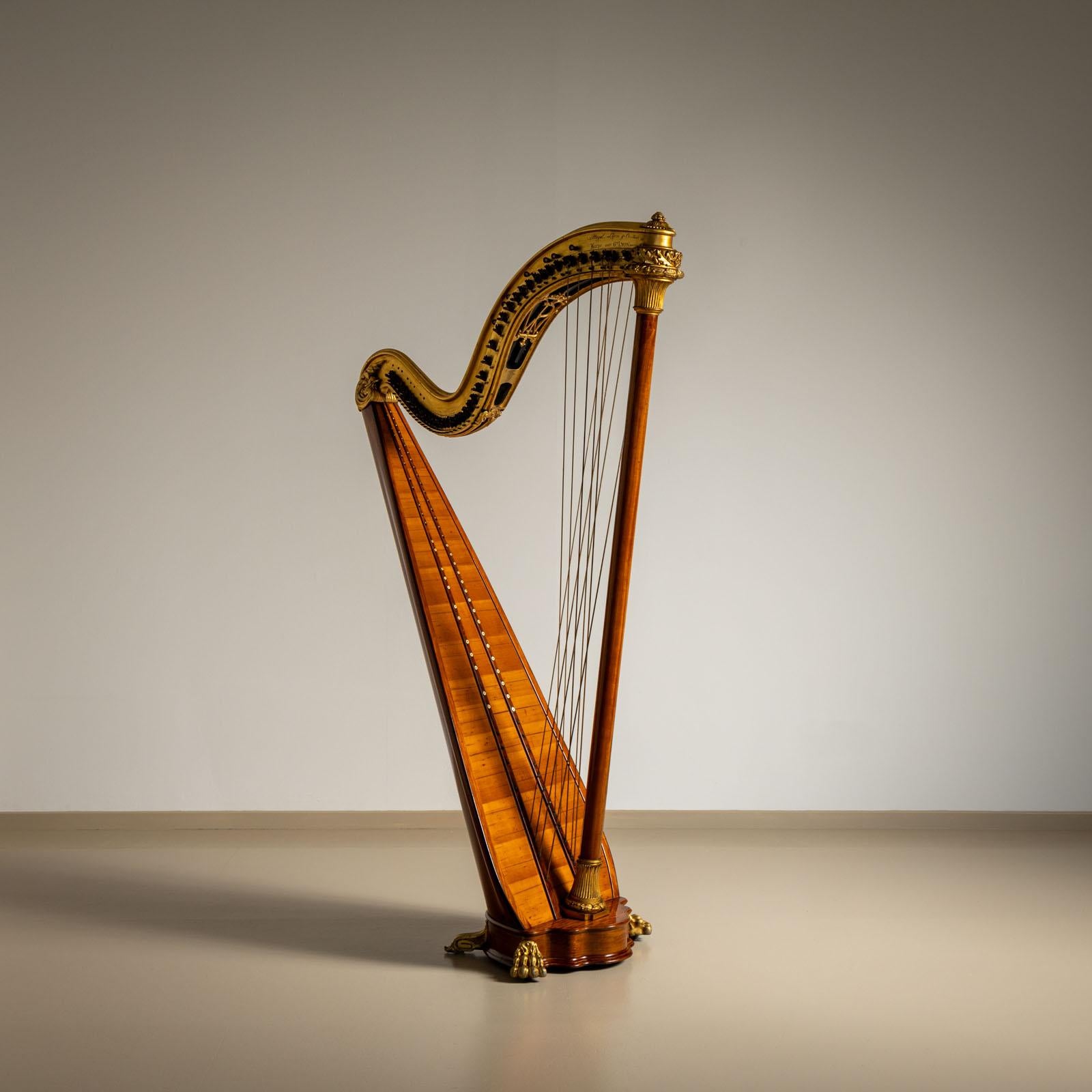 Chromatic Double Harp, Pleyel, Lyon & Cie, Paris, circa 1900 For Sale 4