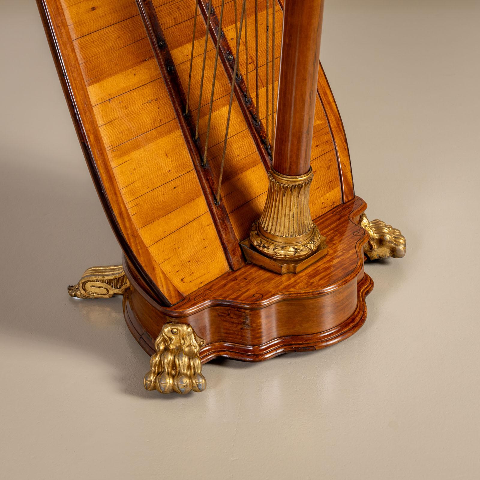Chromatic Double Harp, Pleyel, Lyon & Cie, Paris, circa 1900 For Sale 8