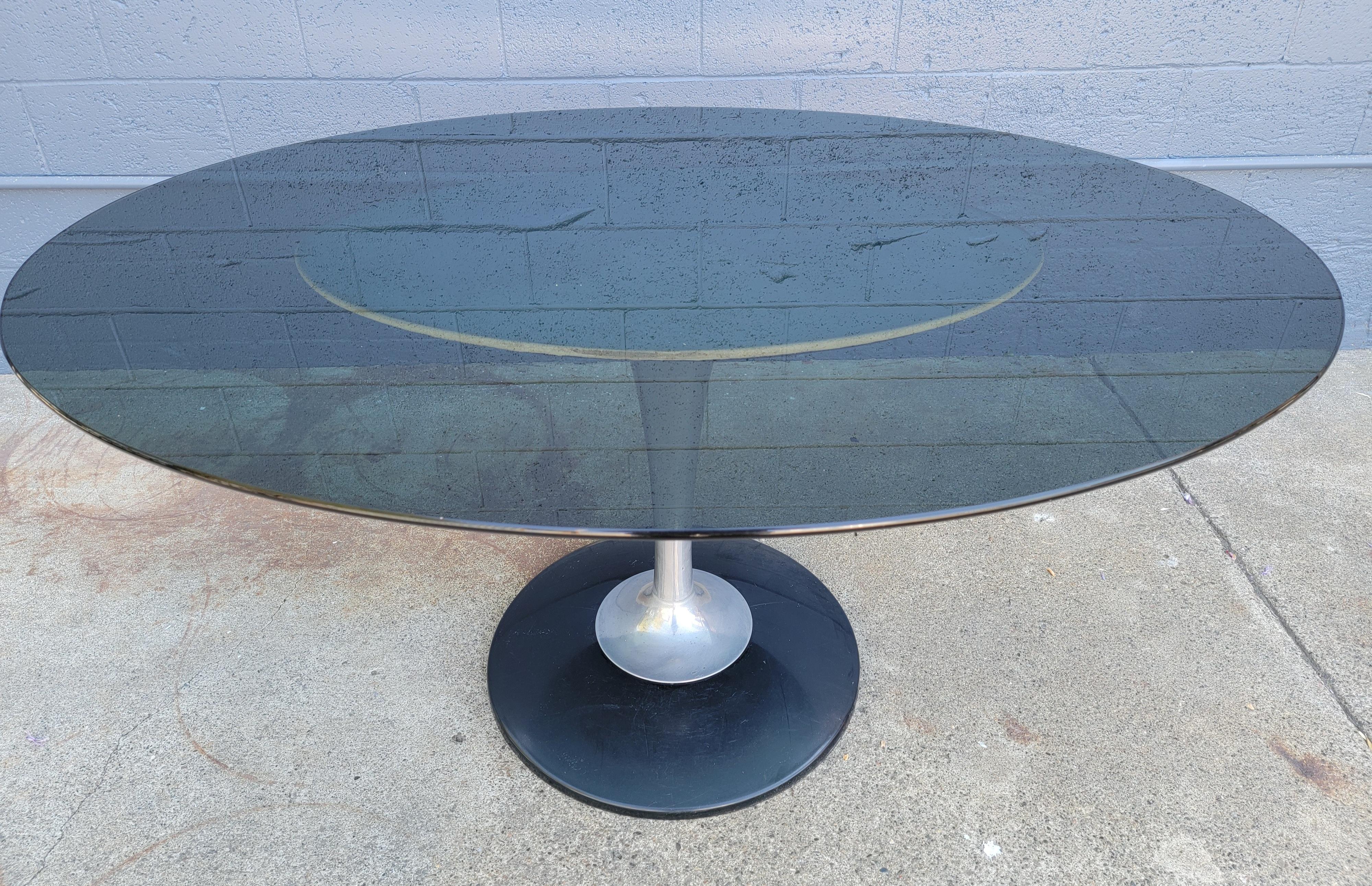 Chromcraft Lucite & Glass Space-Age Dining Set, 1970's In Good Condition In Fulton, CA