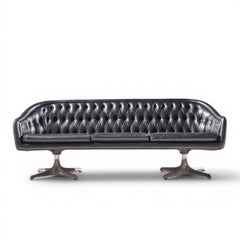 Chromcraft Mid Century Tufted Sofa