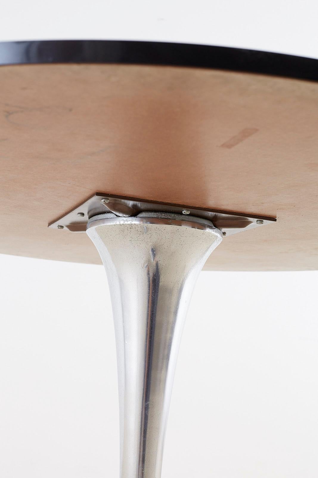 Chromcraft Midcentury Polished Aluminum Laminate Dining Table 1