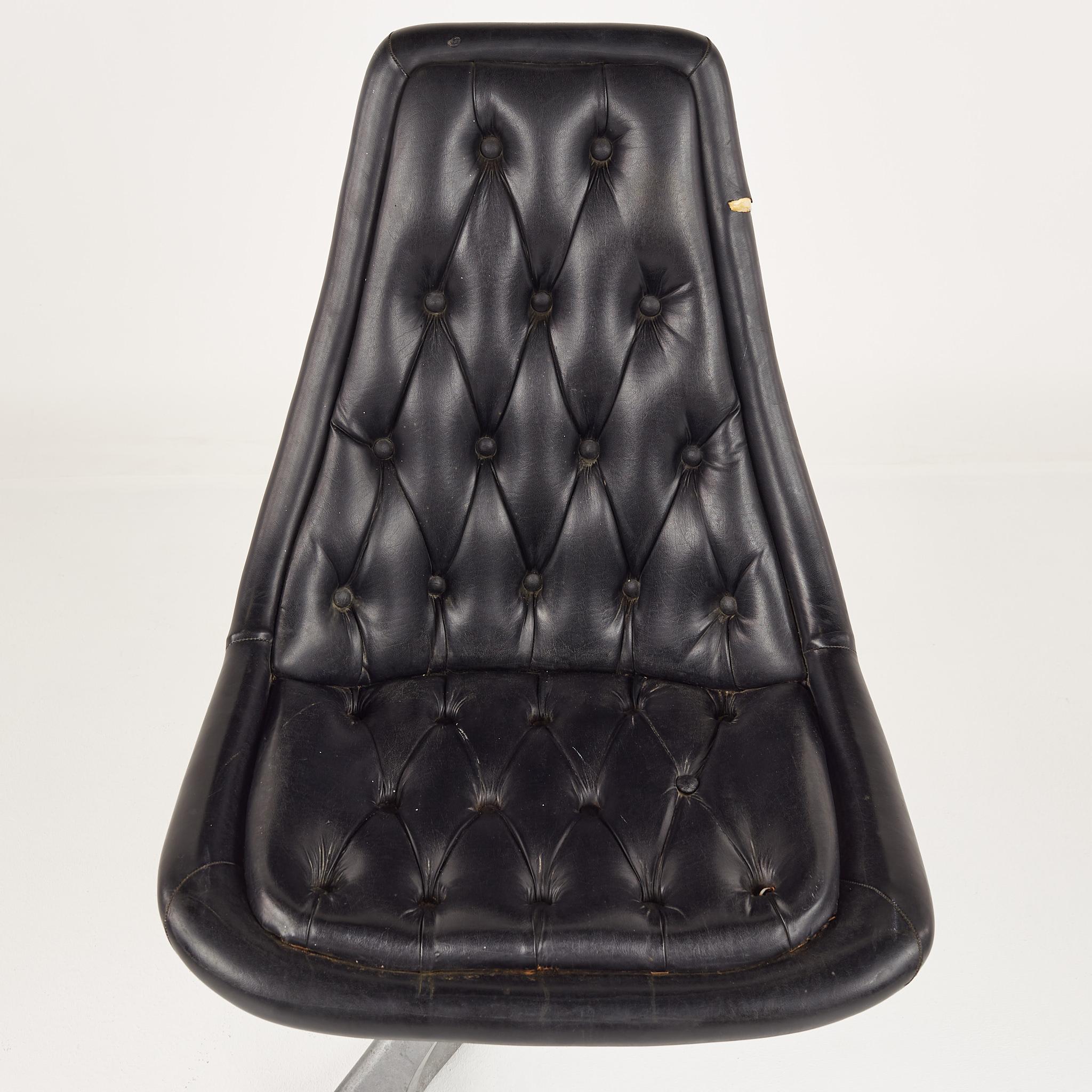 Metal Chromcraft Sculpta Mid-Century Star Trek Chairs, Pair For Sale