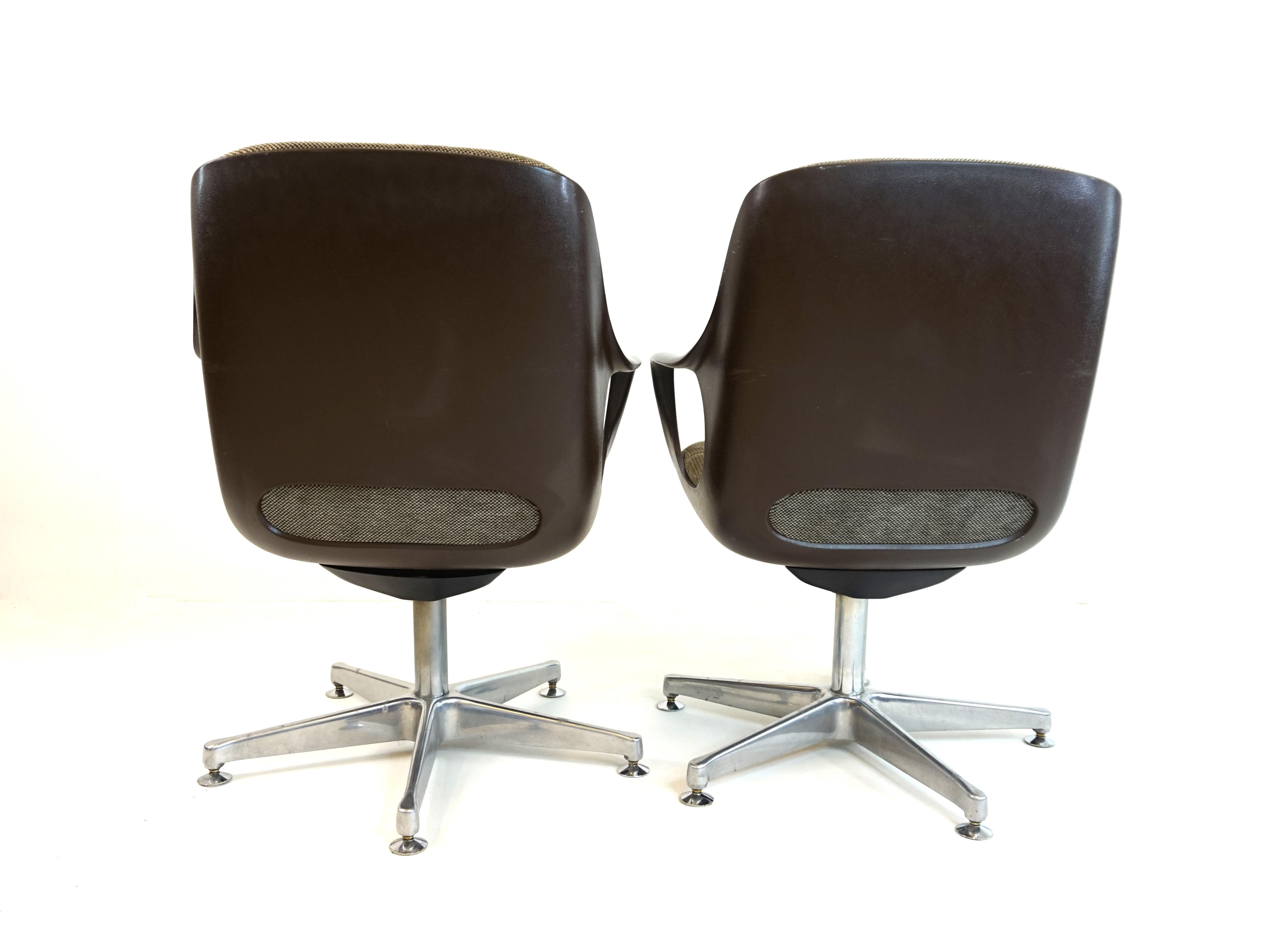 Chromcraft Set of 2 Space Age Office/Dining Room Chairs In Good Condition In Ludwigslust, DE