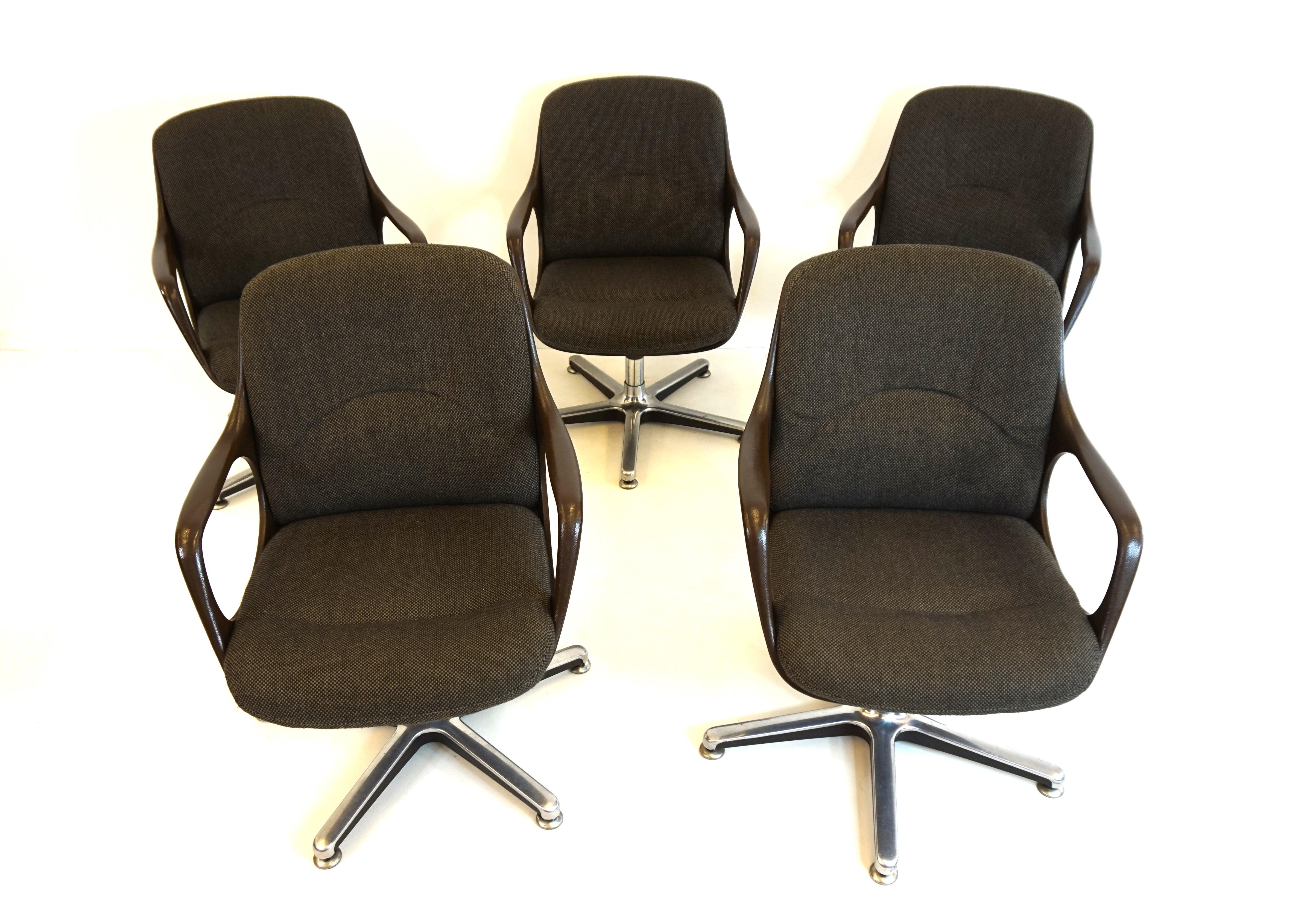 Chromcraft Set of 5 Space Age Office/Dining Room Chairs 11