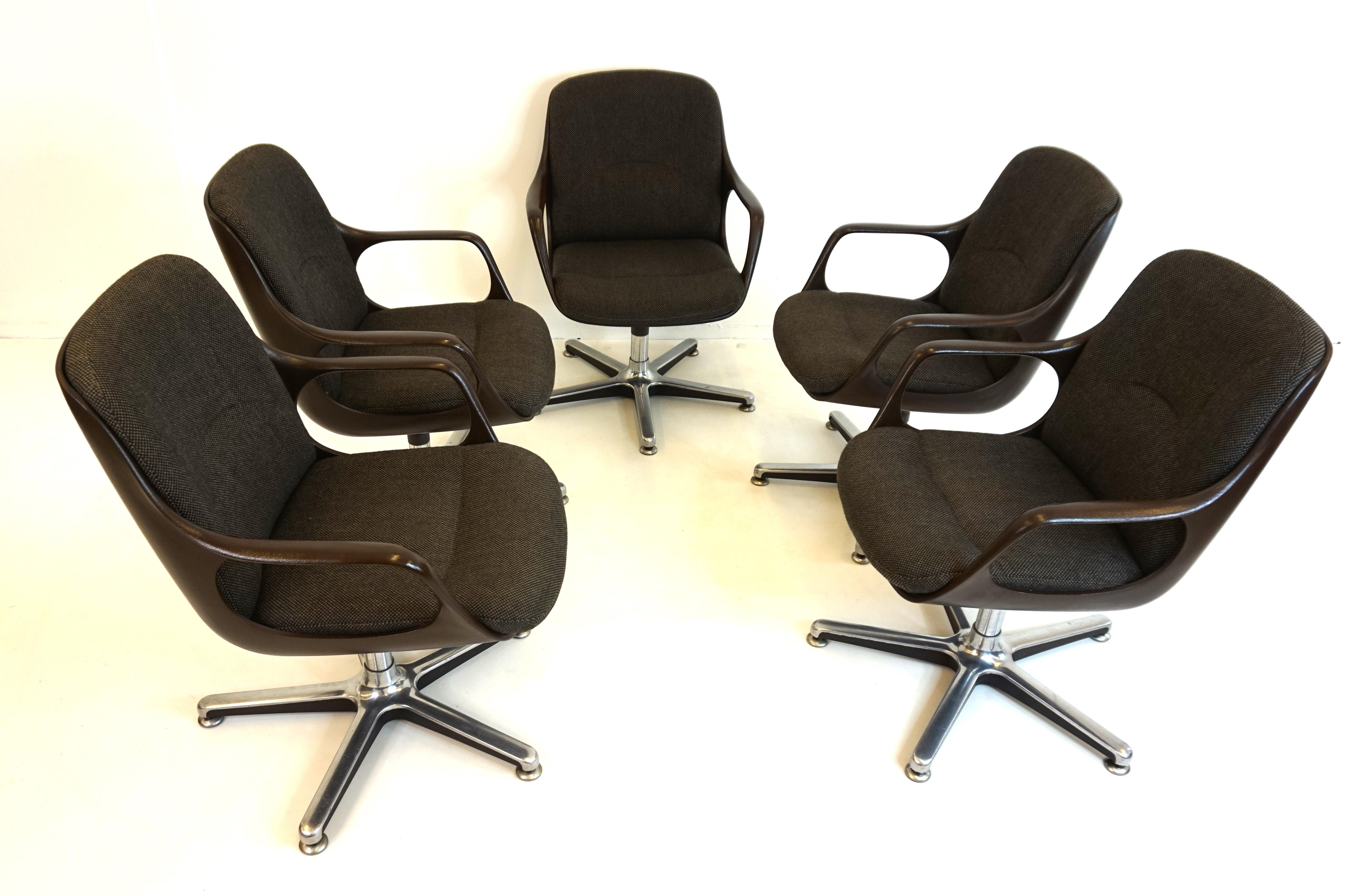 Chromcraft Set of 5 Space Age Office/Dining Room Chairs 13