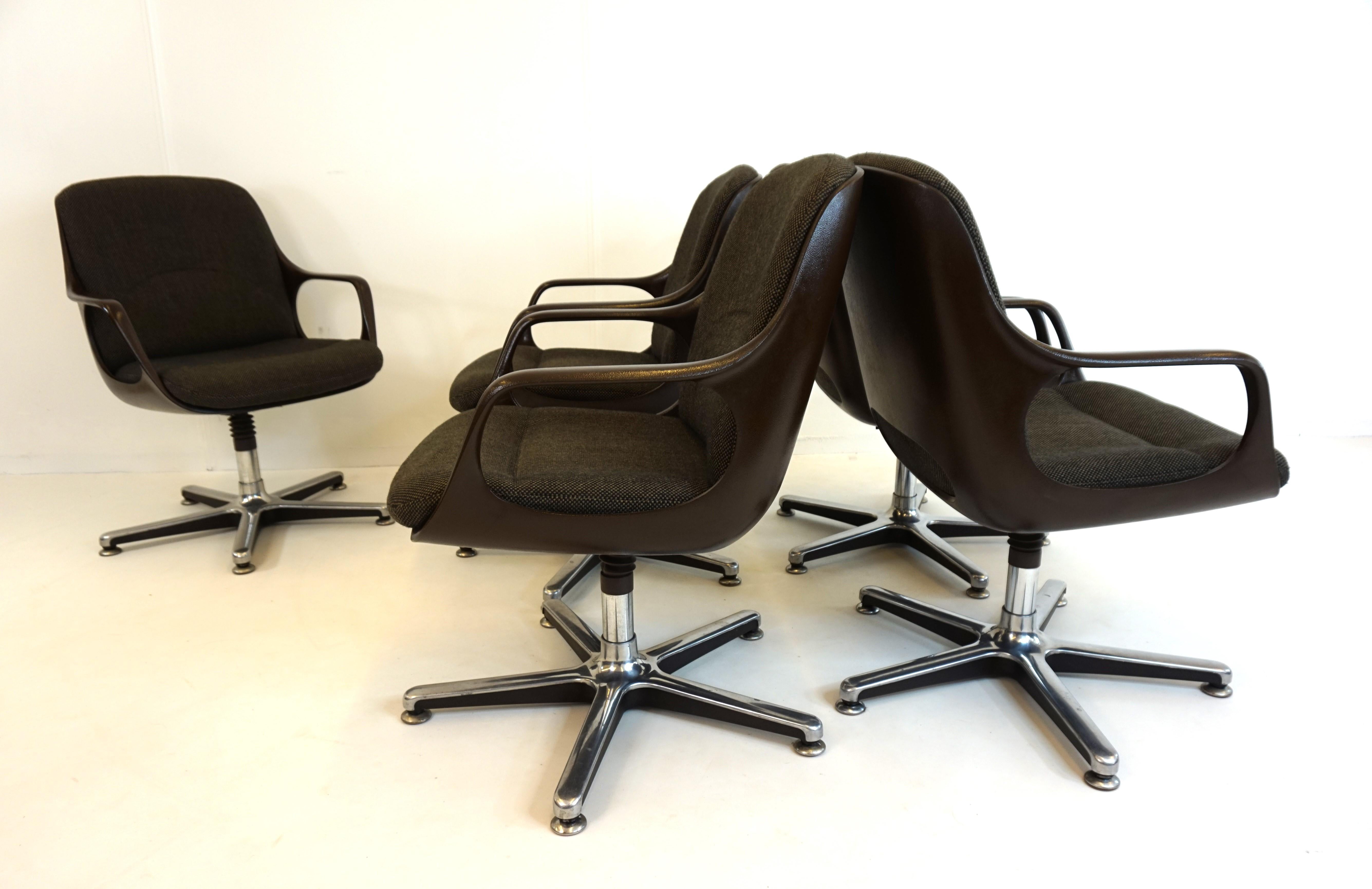 Chromcraft Set of 5 Space Age Office/Dining Room Chairs 2