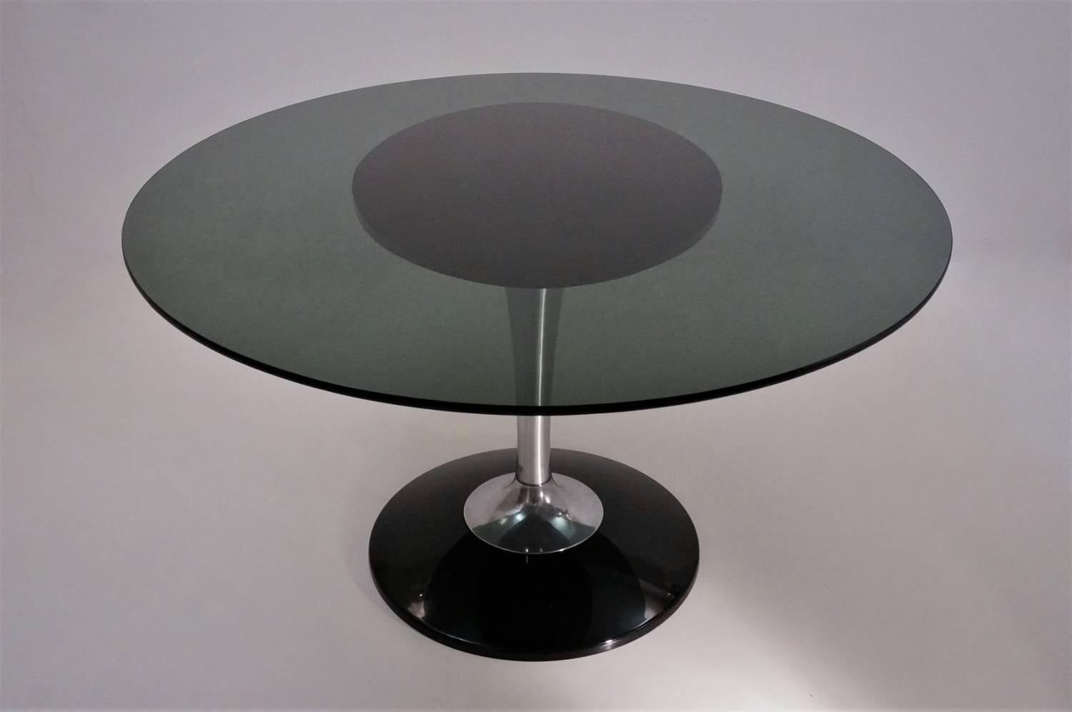 Mid-Century Modern American Chromcraft Glass, Aluminium and Acrylic Table, circa 1970s