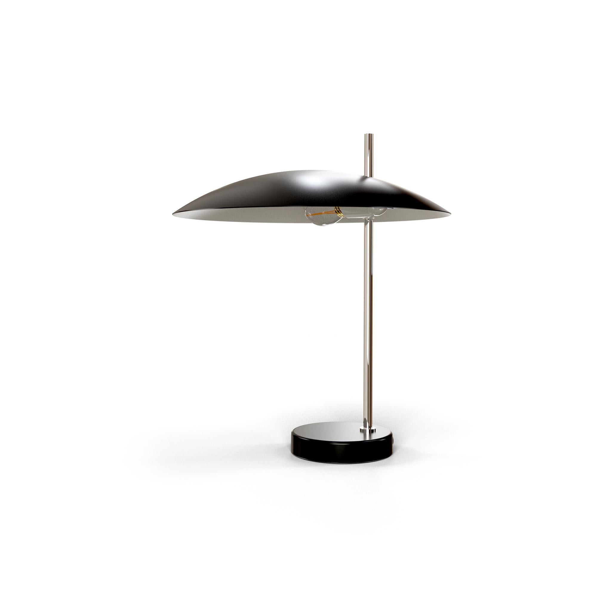 Post-Modern Chrome 1013 Table Lamp by Disderot For Sale