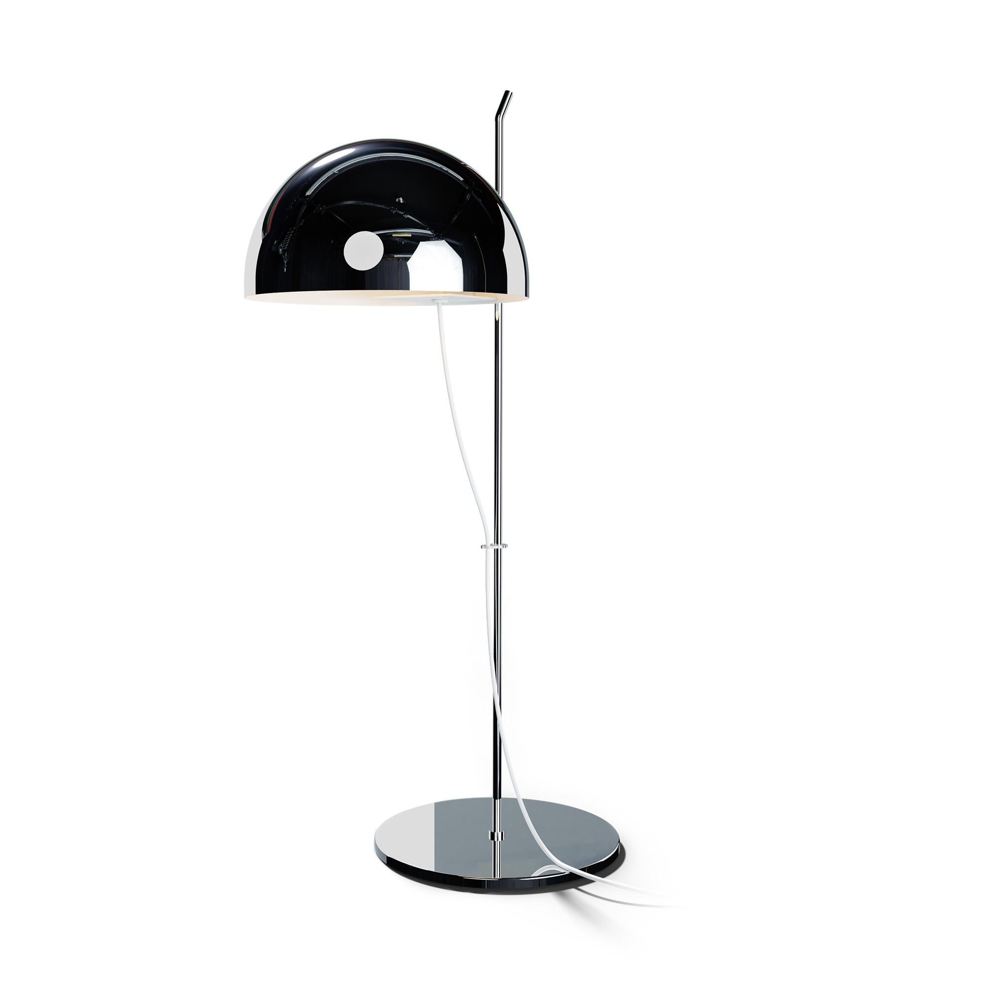 French Chrome A21 Table Lamp by Disderot For Sale