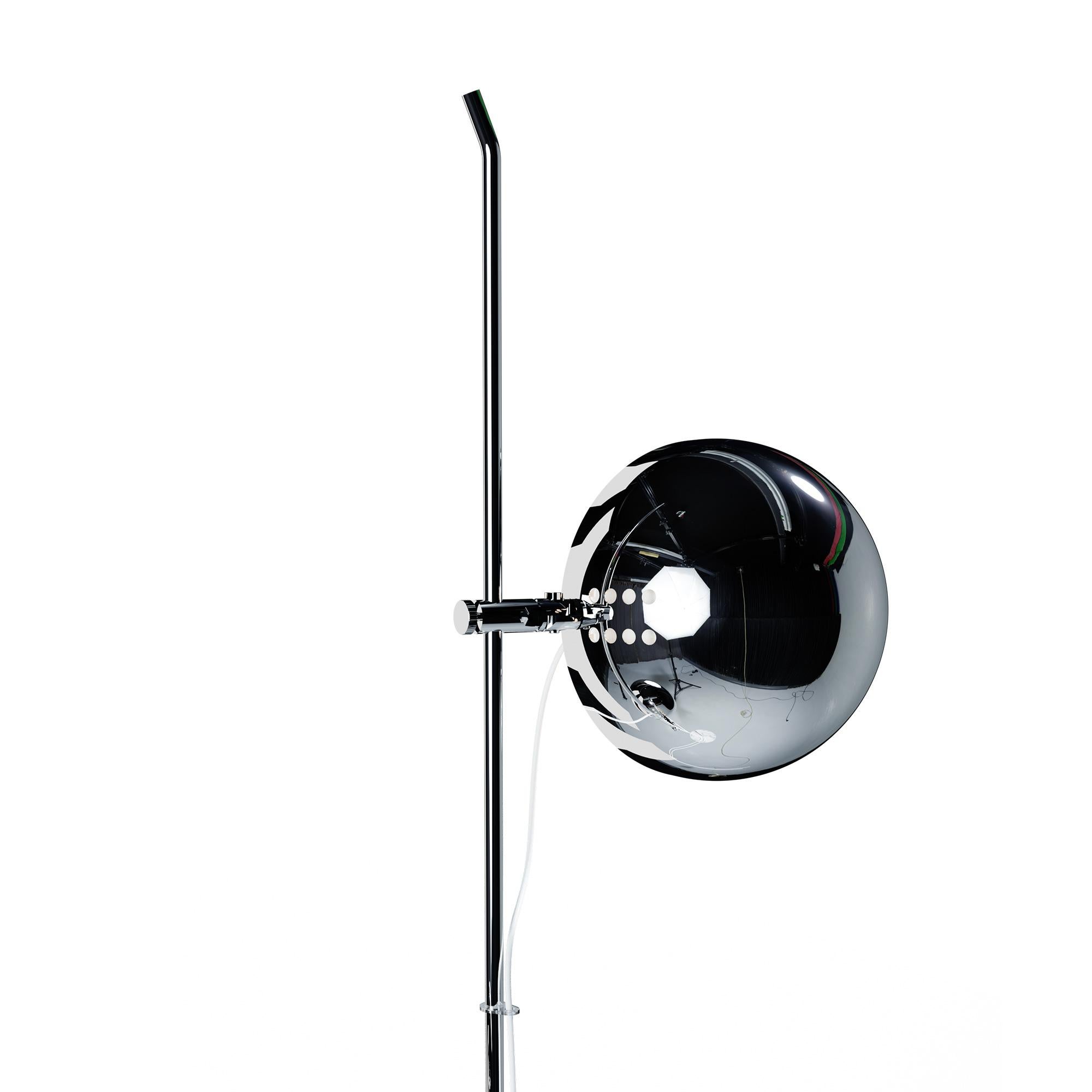 Post-Modern Chrome A23 Floor Lamp by Disderot For Sale