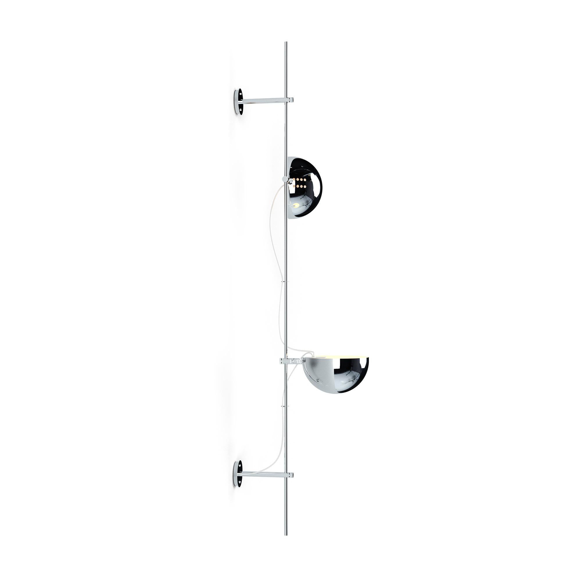 French Chrome A24-1500 Wall Lamp by Disderot For Sale